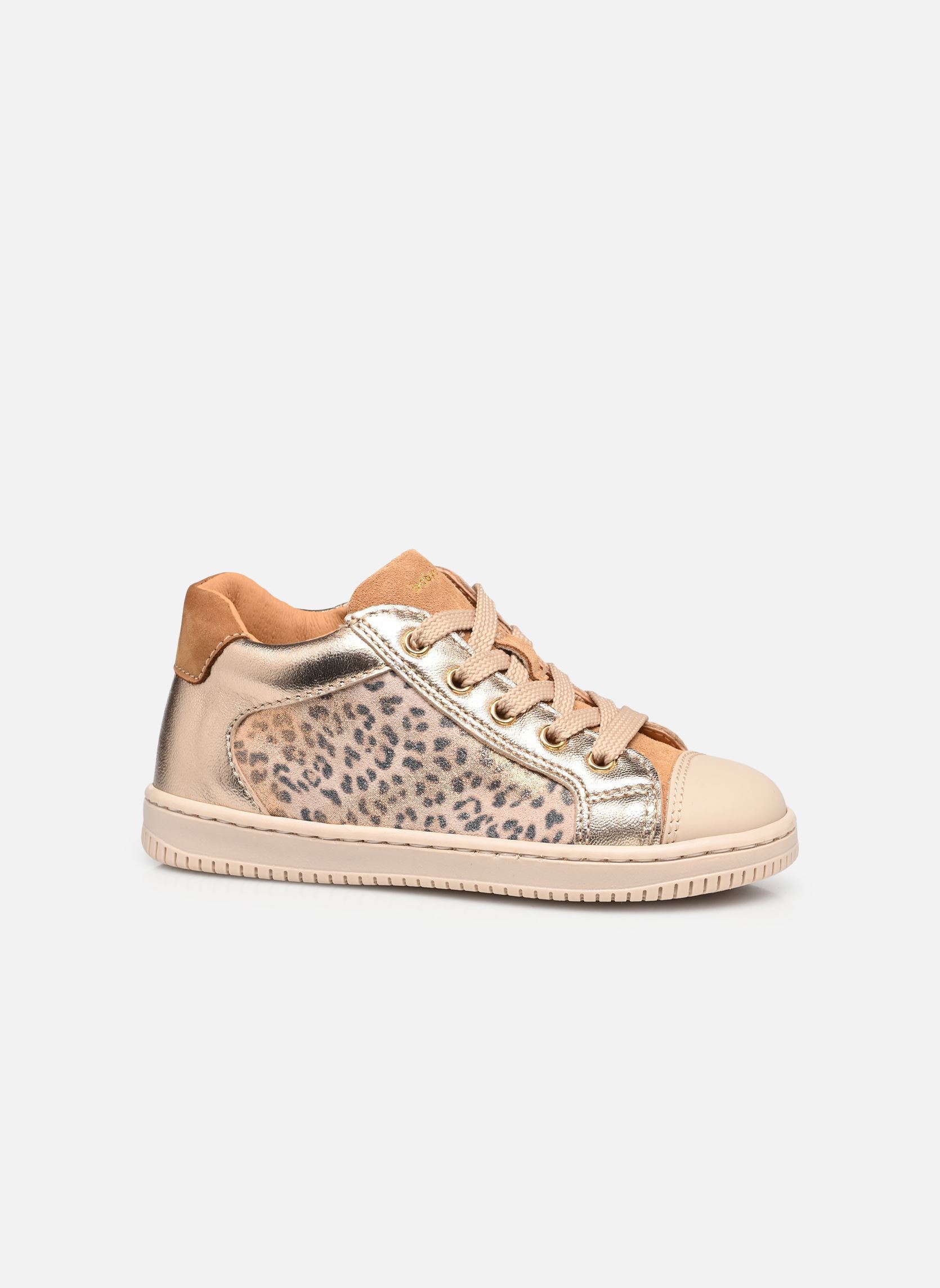 Chaussures premiers pas Frida fille or et bronze Babybotte Chaussures premiers pas Frida fille or et bronze IMPRIMÉ