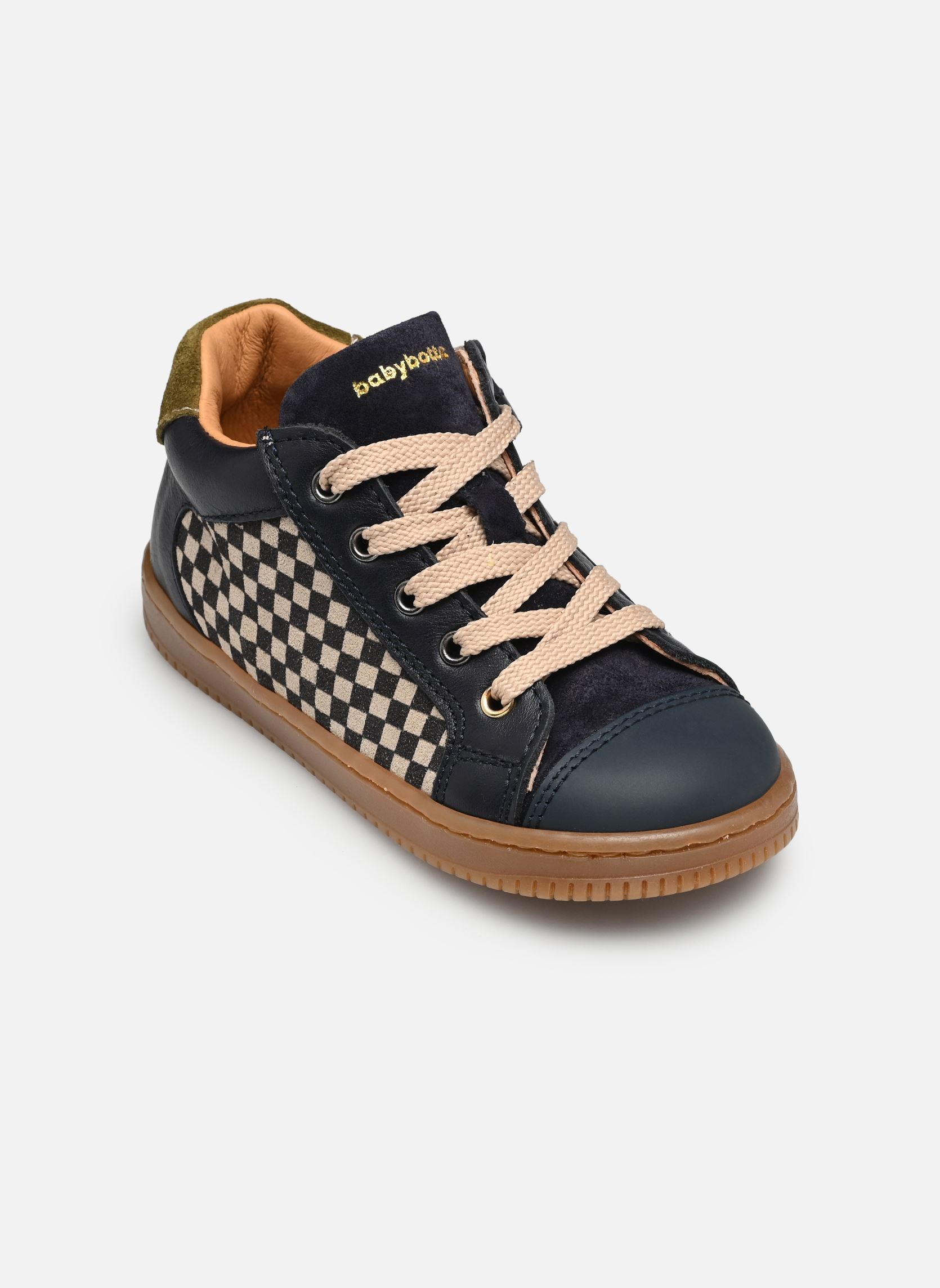 Chaussures premiers pas Frida garçon bleu Babybotte Chaussures premiers pas Frida garçon bleu VERT