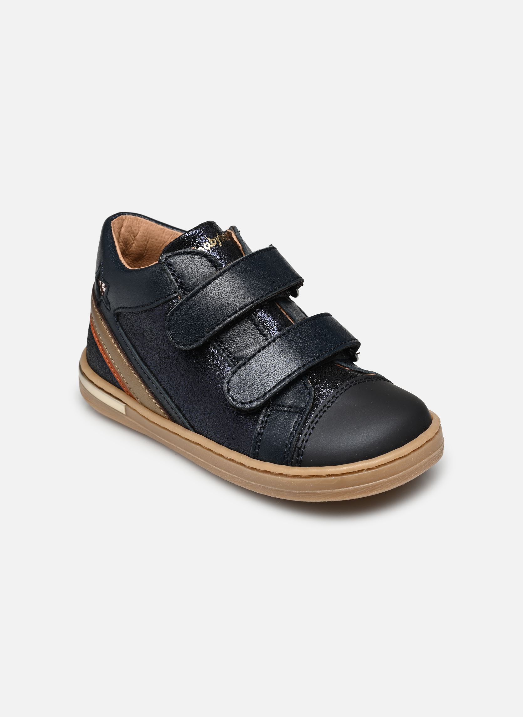 Sneakers alte Aster/Velcro bambina blu Babybotte Sneakers alte Aster/Velcro bambina blu BLEU