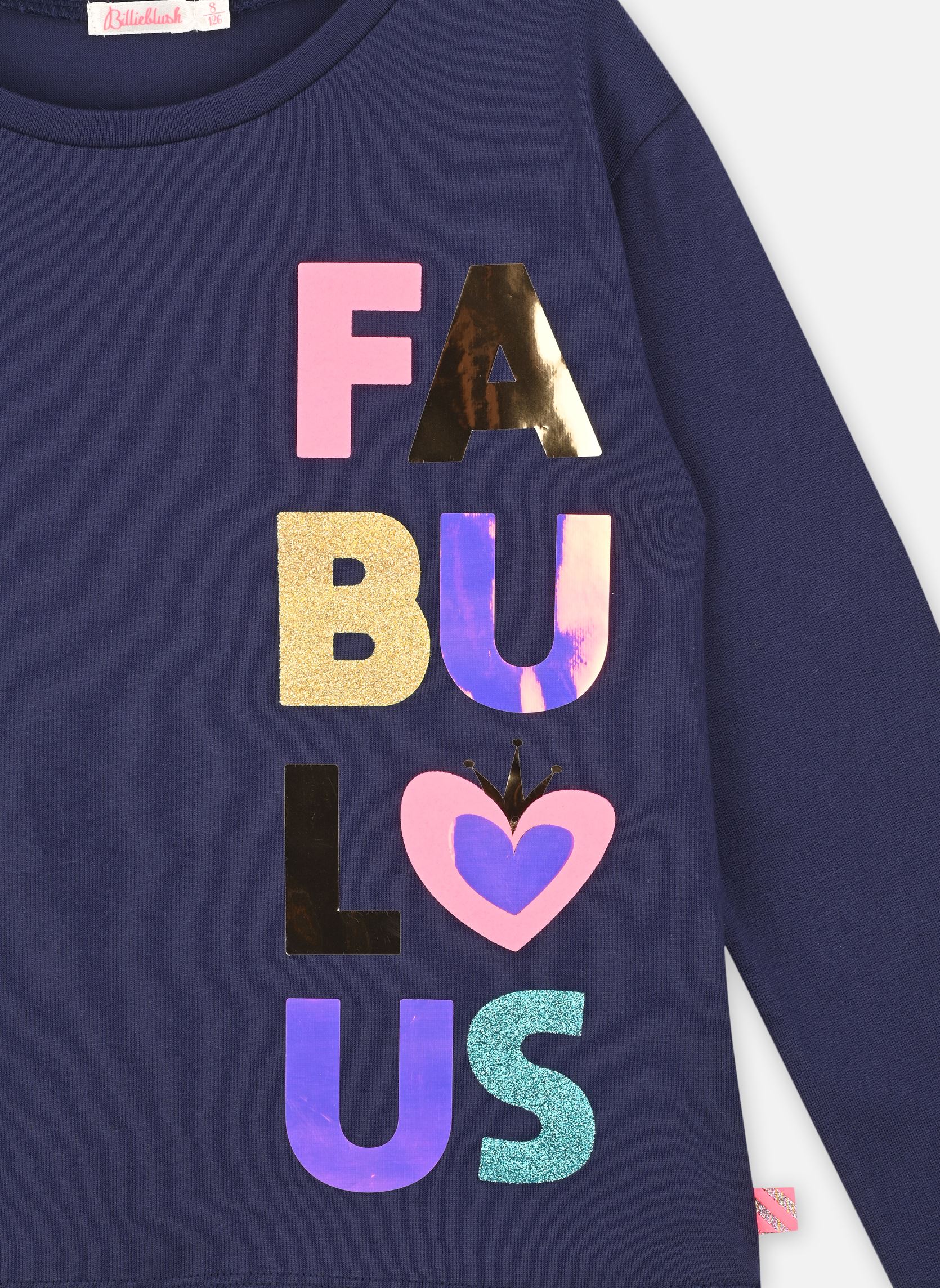 Tee-shirts Tee-Shirt Manches Longues U15A37 fille bleu Billieblush Tee-shirts Tee-Shirt Manches Longues U15A37 fille bleu INDIGO BLUE