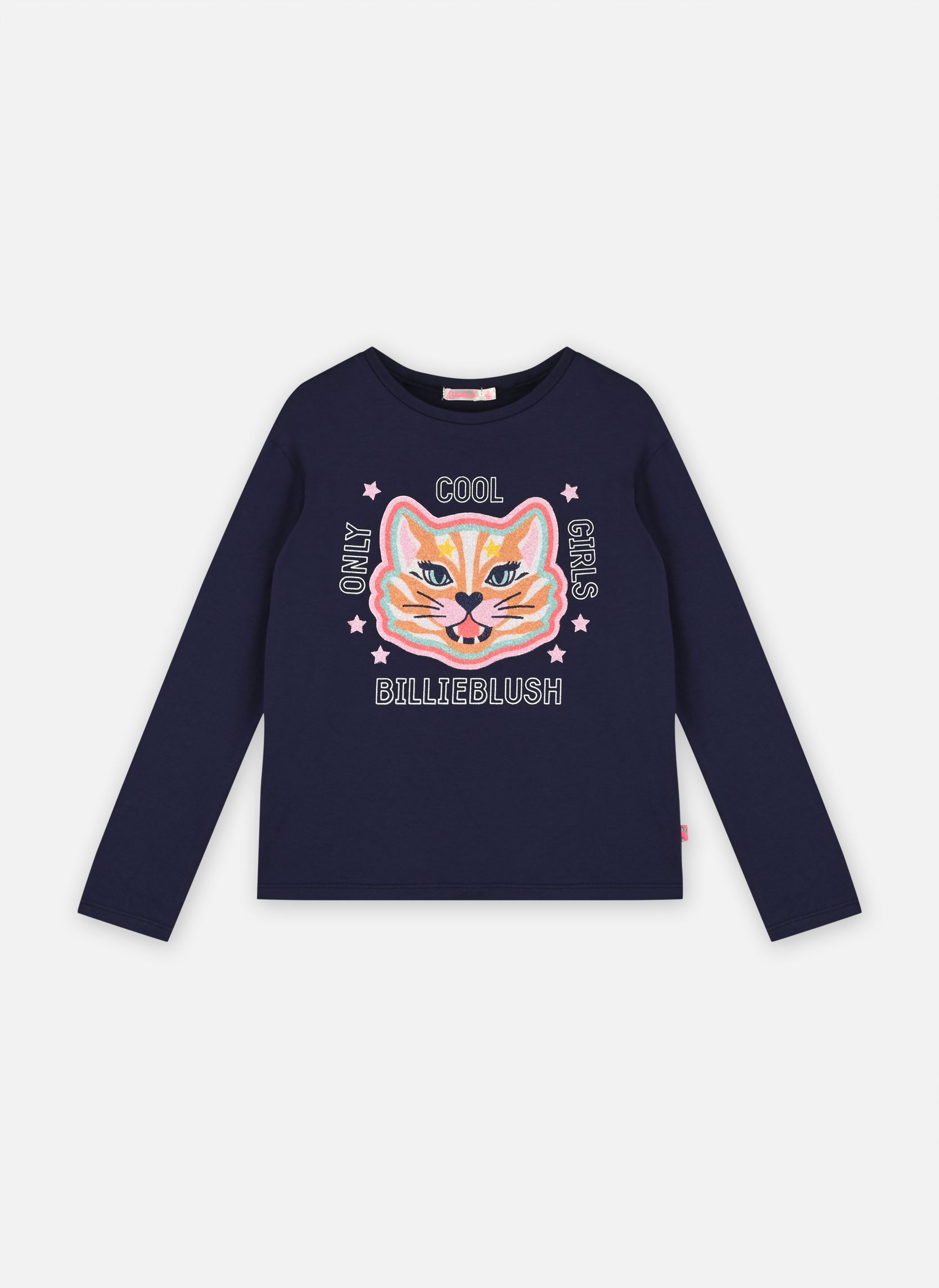 Tee-shirts Tee-Shirt Manches Longues U15A39 fille bleu Billieblush Tee-shirts Tee-Shirt Manches Longues U15A39 fille bleu INDIGO BLUE