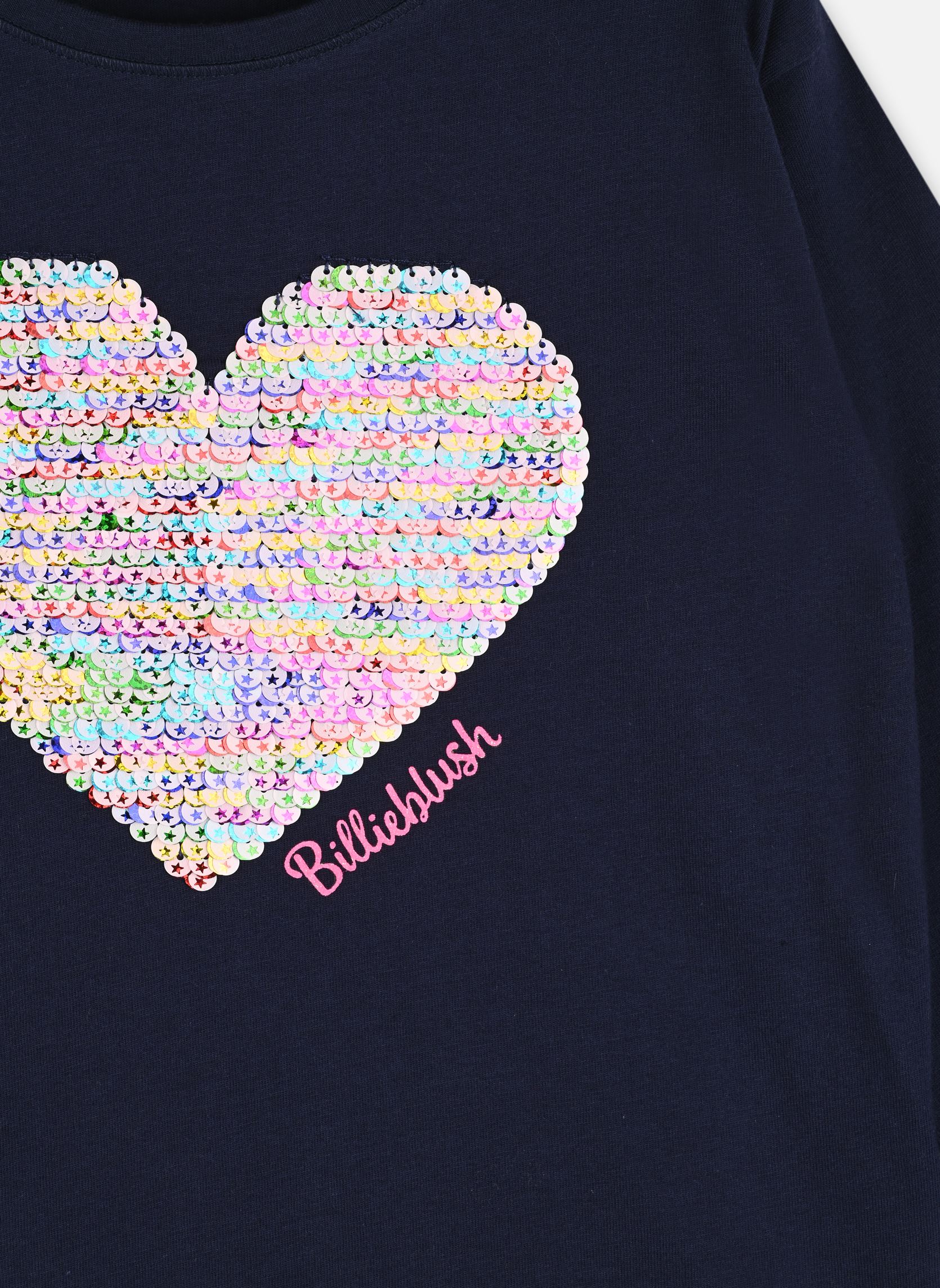 Tee-shirts Tee-Shirt Manches Longues U15A42 fille bleu Billieblush Tee-shirts Tee-Shirt Manches Longues U15A42 fille bleu INDIGO BLUE