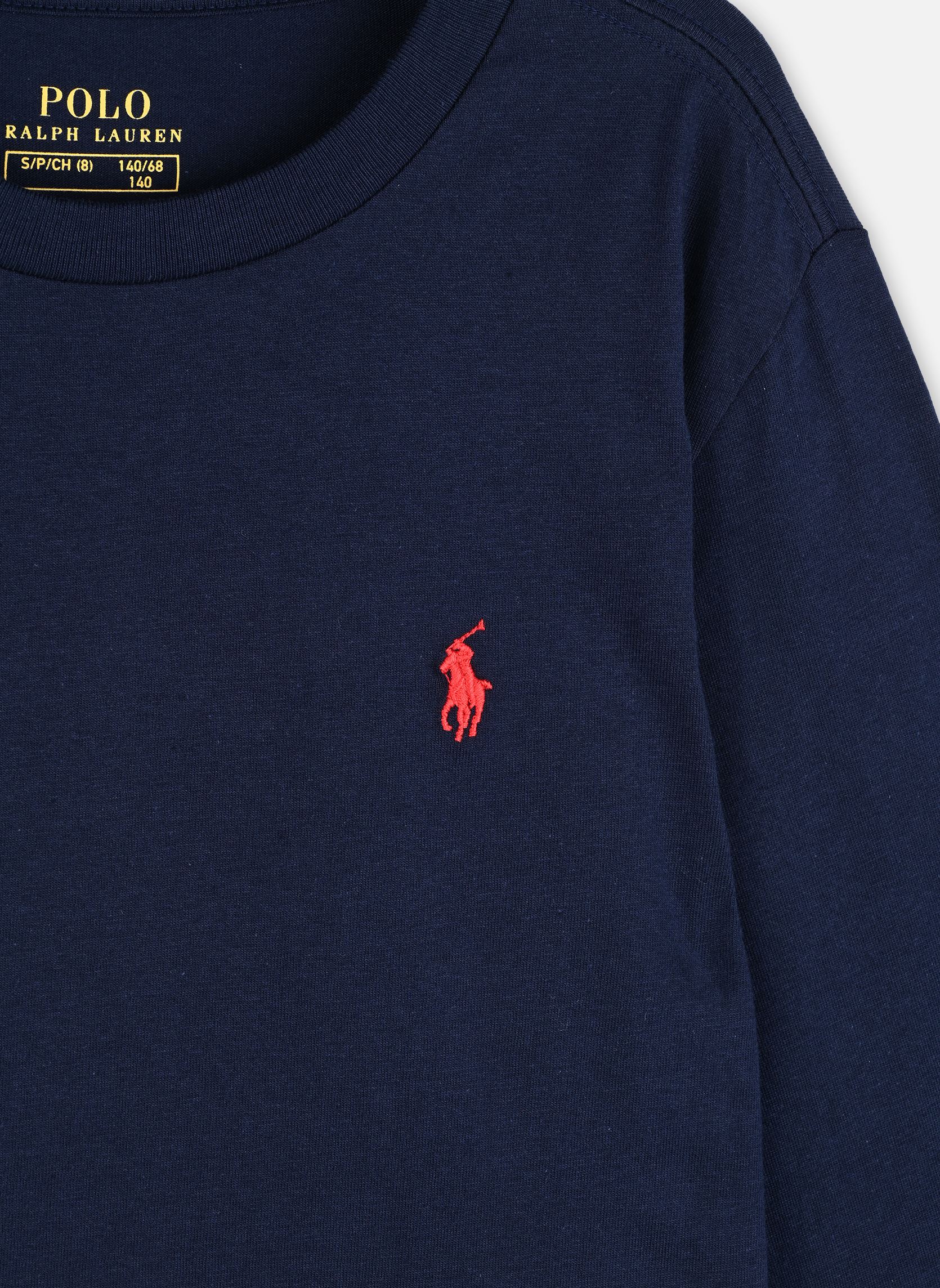 Tee-shirts T-shirt manches longues en jersey kids garçon bleu Polo Ralph Lauren Tee-shirts T-shirt manches longues en jersey kids garçon bleu CRUISE NAVY