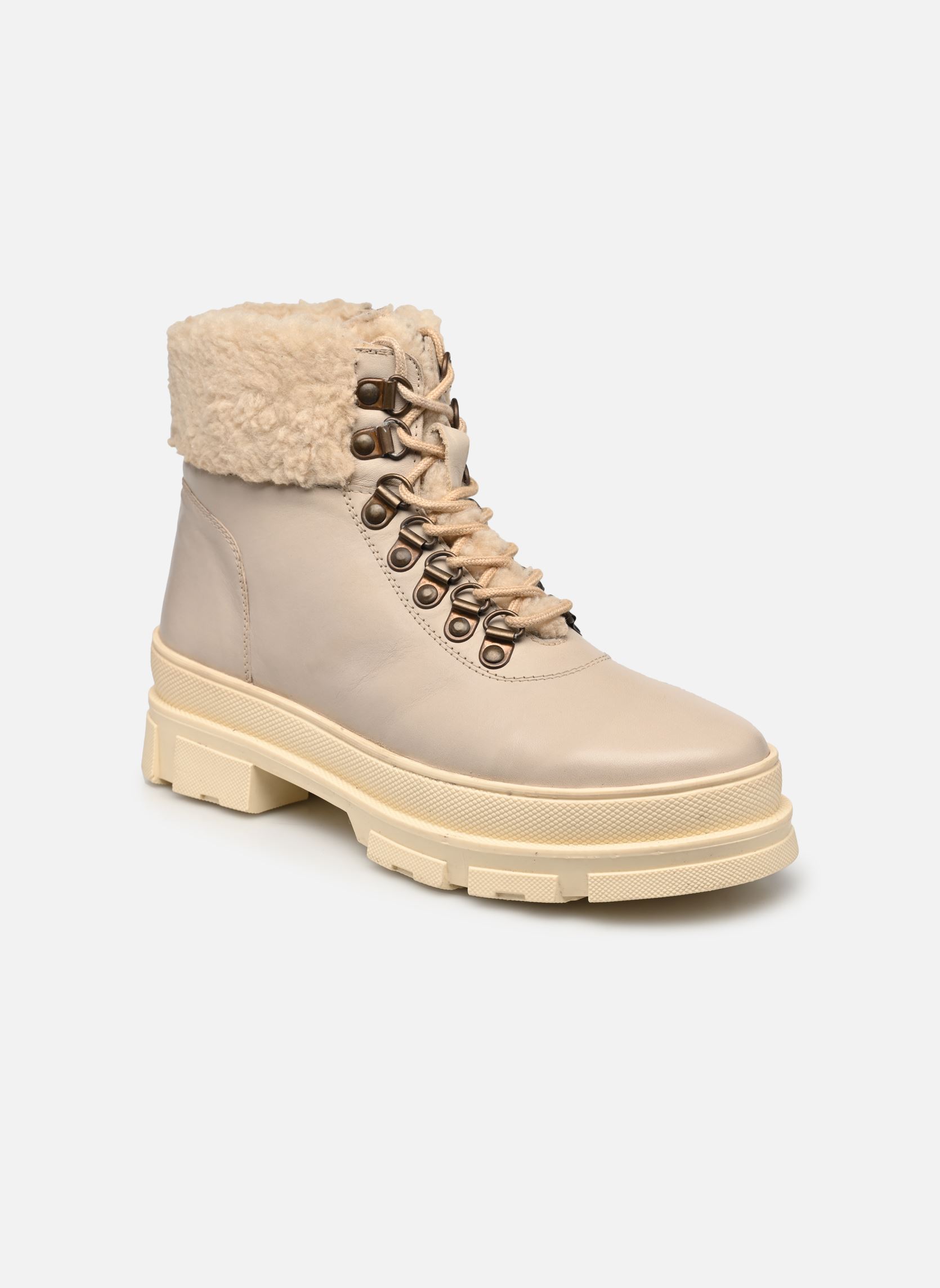 Bottines à lacets LILP femme blanc L'Atelier Tropézien Bottines à lacets LILP femme blanc OFF WHITE