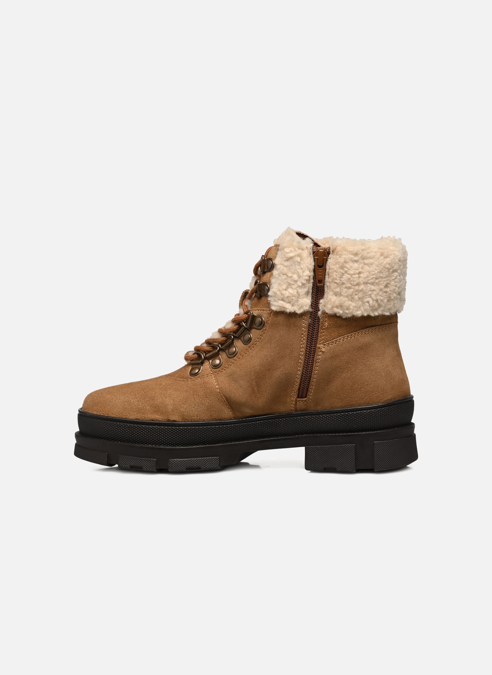 Bottines à lacets LILIP femme marron L'Atelier Tropézien Bottines à lacets LILIP femme marron TAN