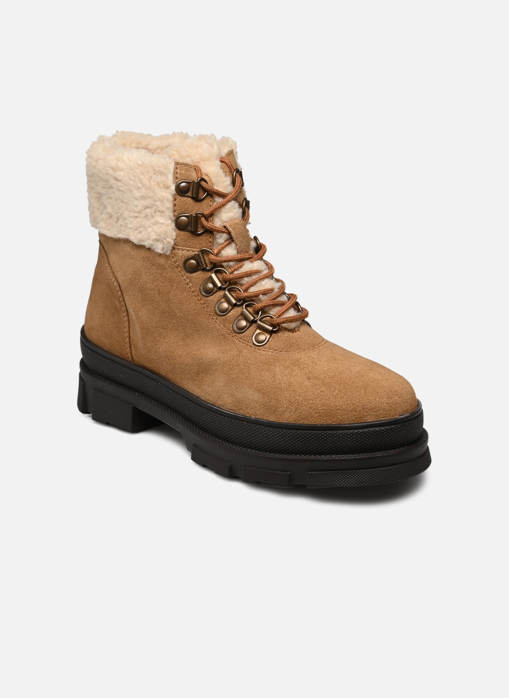 Bottines à lacets LILIP femme marron L'Atelier Tropézien Bottines à lacets LILIP femme marron TAN