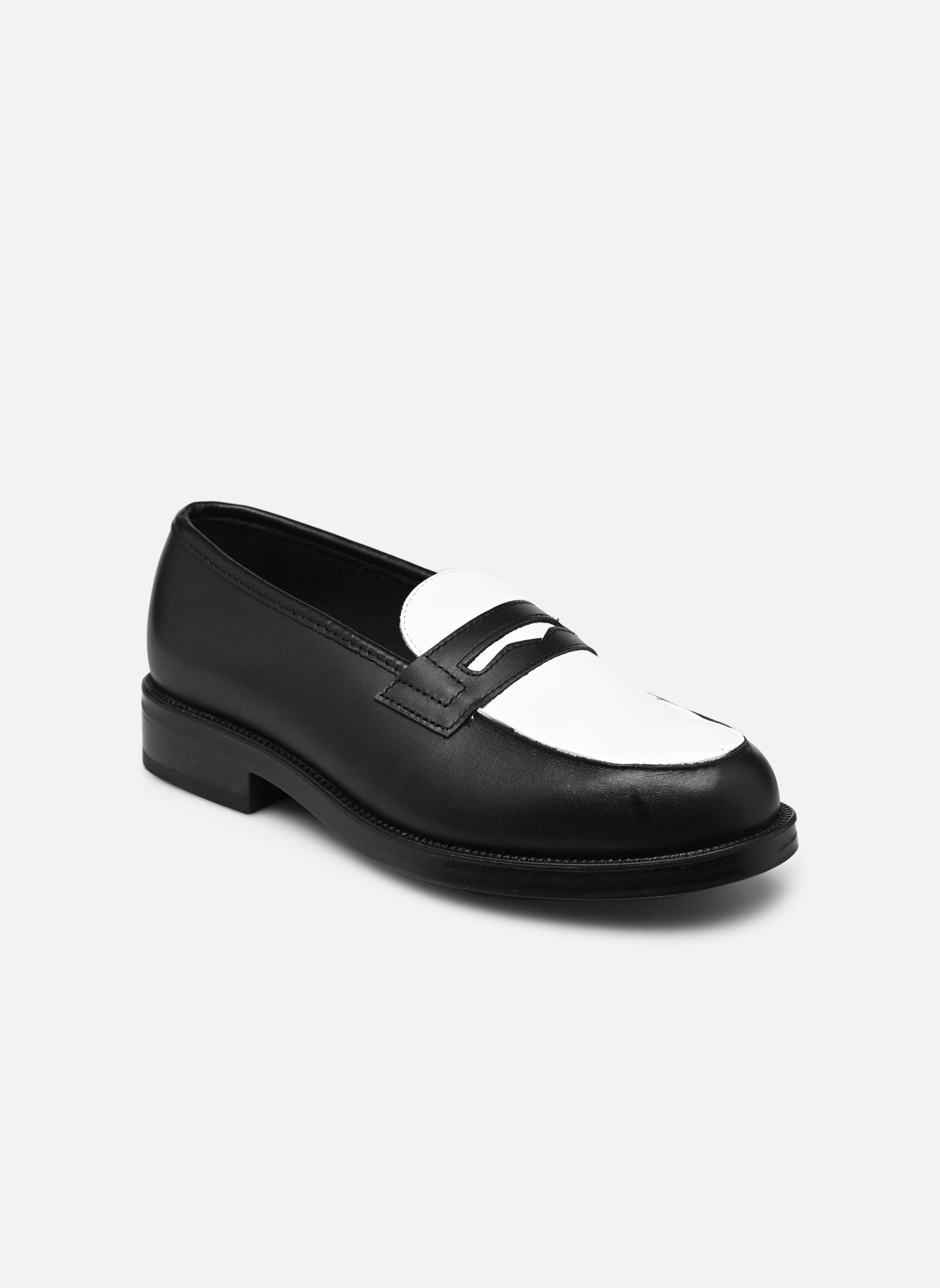 Mocassins DALIOR 2 femme noir Kleman Mocassins DALIOR 2 femme noir NOIR + BLANC