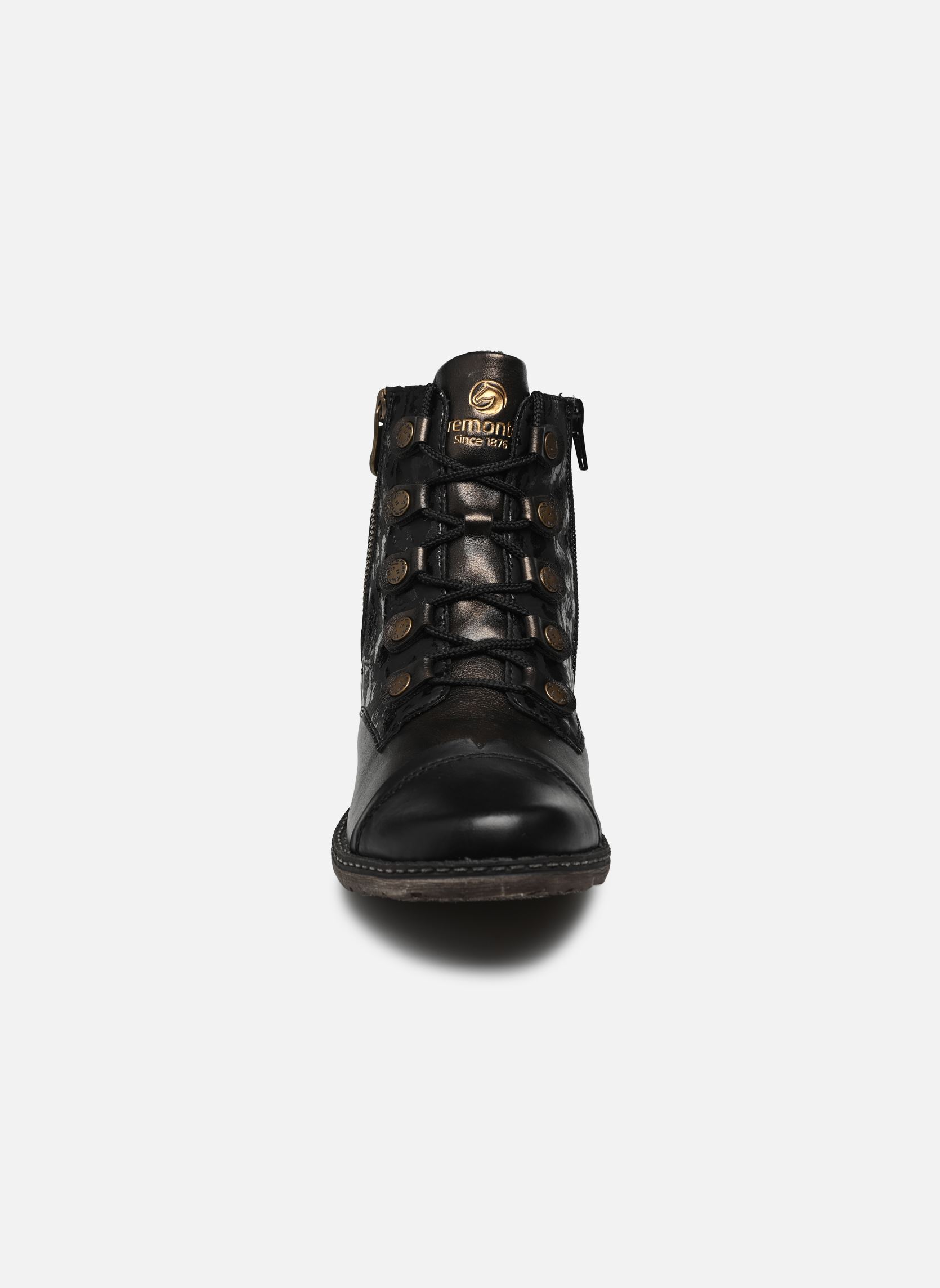 Geschnürte Stiefeletten Bella damen schwarz Remonte Geschnürte Stiefeletten Bella damen schwarz SCHWARZ/ANTIK/SCHWARZ/SCHWARZ