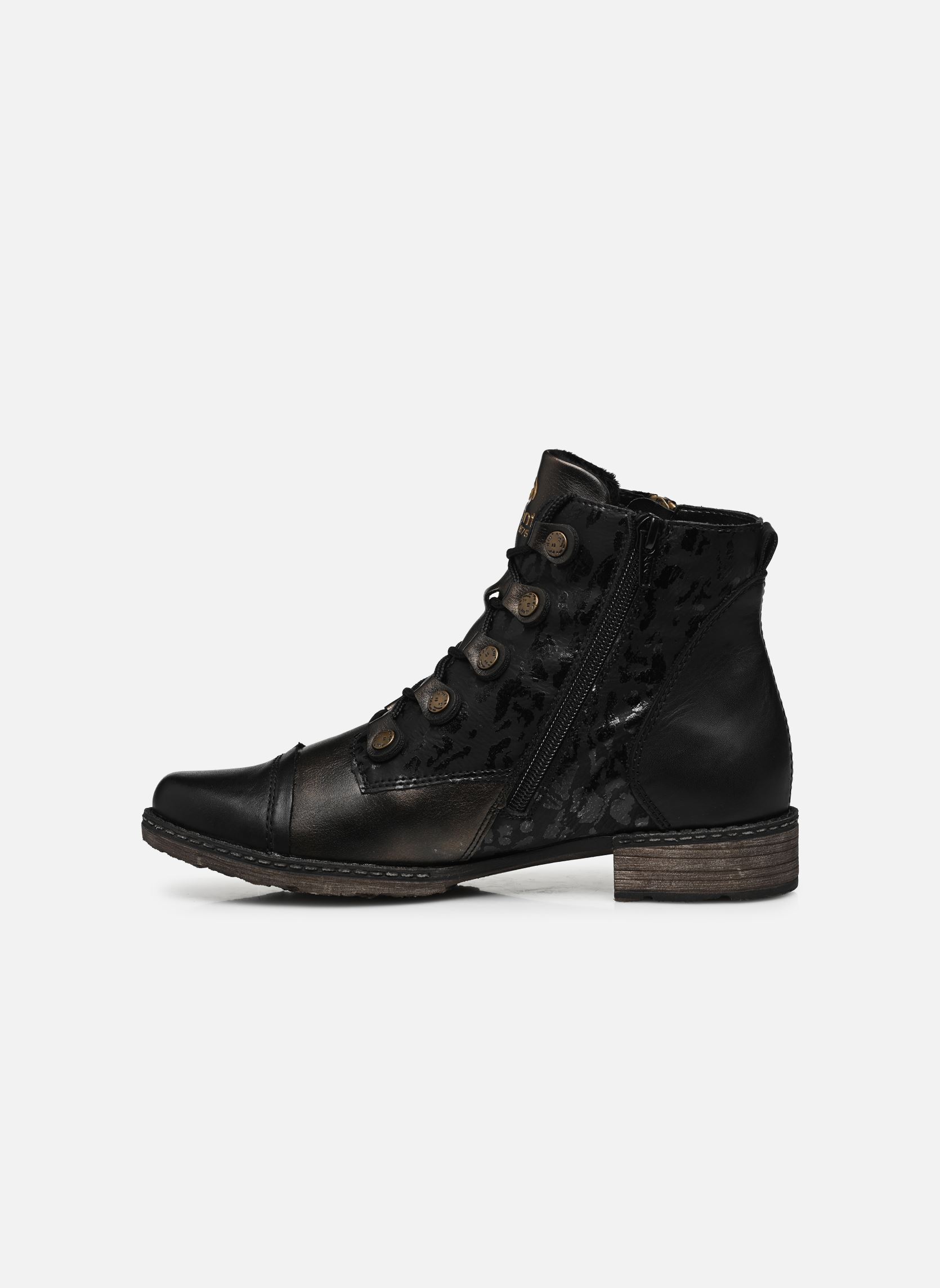 Geschnürte Stiefeletten Bella damen schwarz Remonte Geschnürte Stiefeletten Bella damen schwarz SCHWARZ/ANTIK/SCHWARZ/SCHWARZ