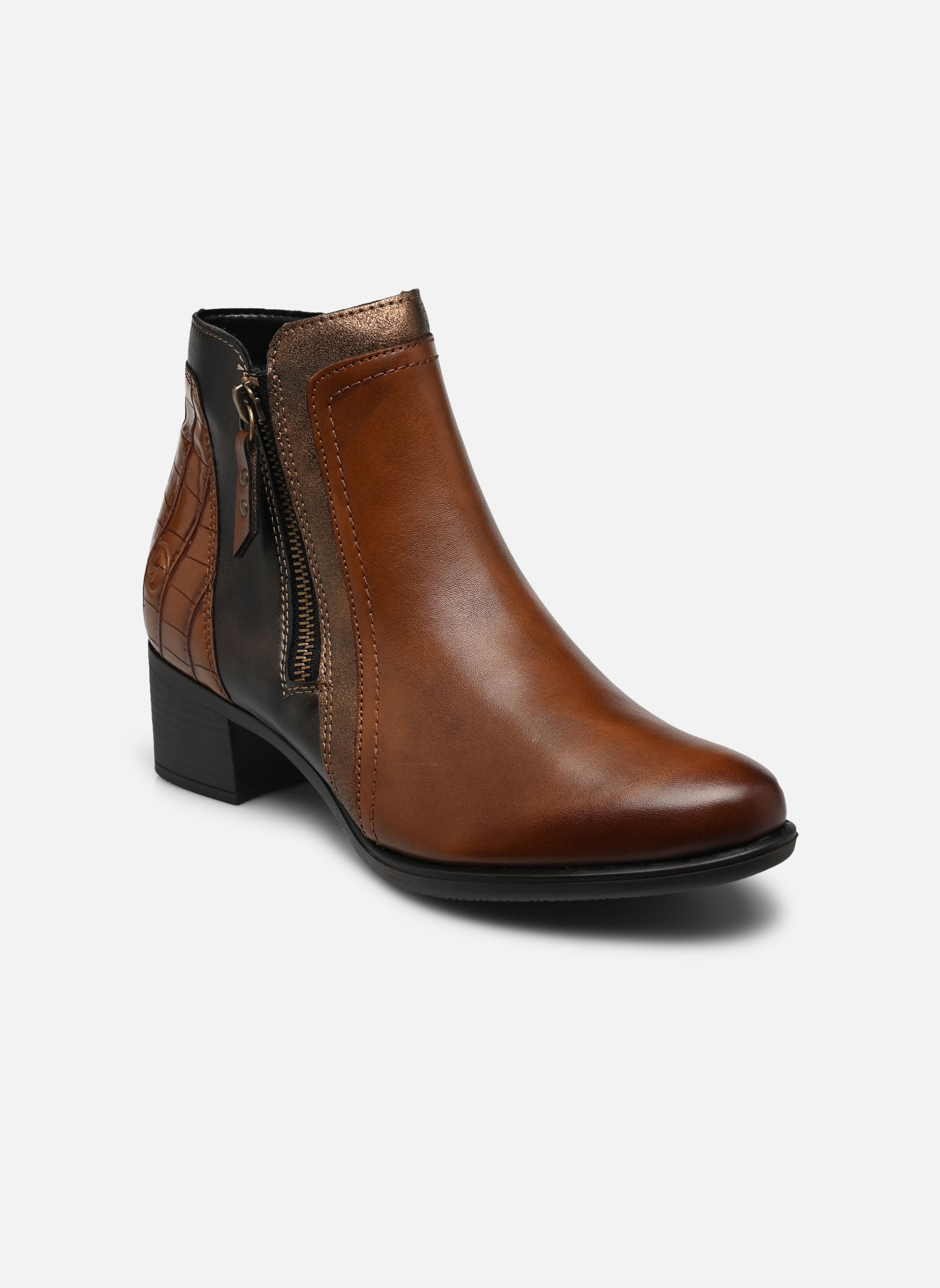 Bottines basses Gina femme marron Remonte Bottines basses Gina femme marron CHESTNUT/ANTIK/ANTIK/CHESTNUT/