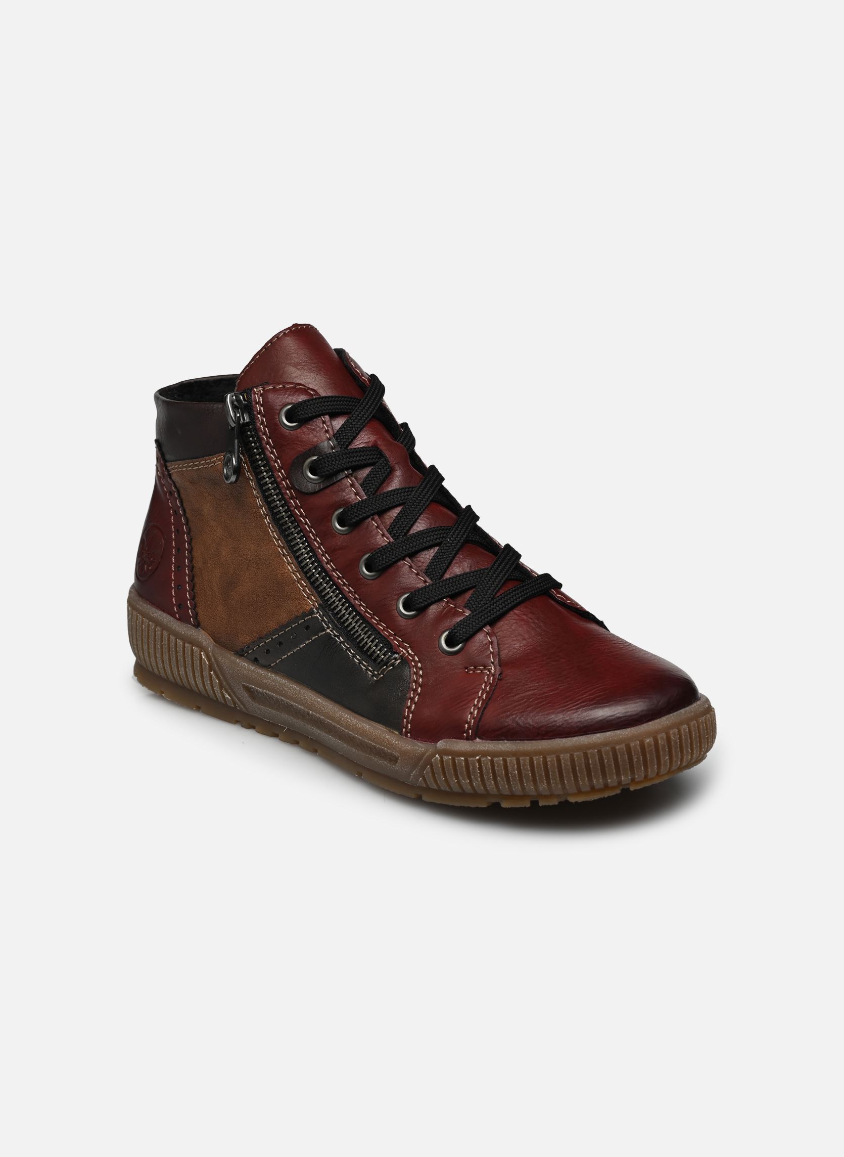 Hoge sneakers Dune dames meerkleurig Rieker Hoge sneakers Dune dames meerkleurig WINE/HAVANNA/ANTIK/NUSS-ANTIK
