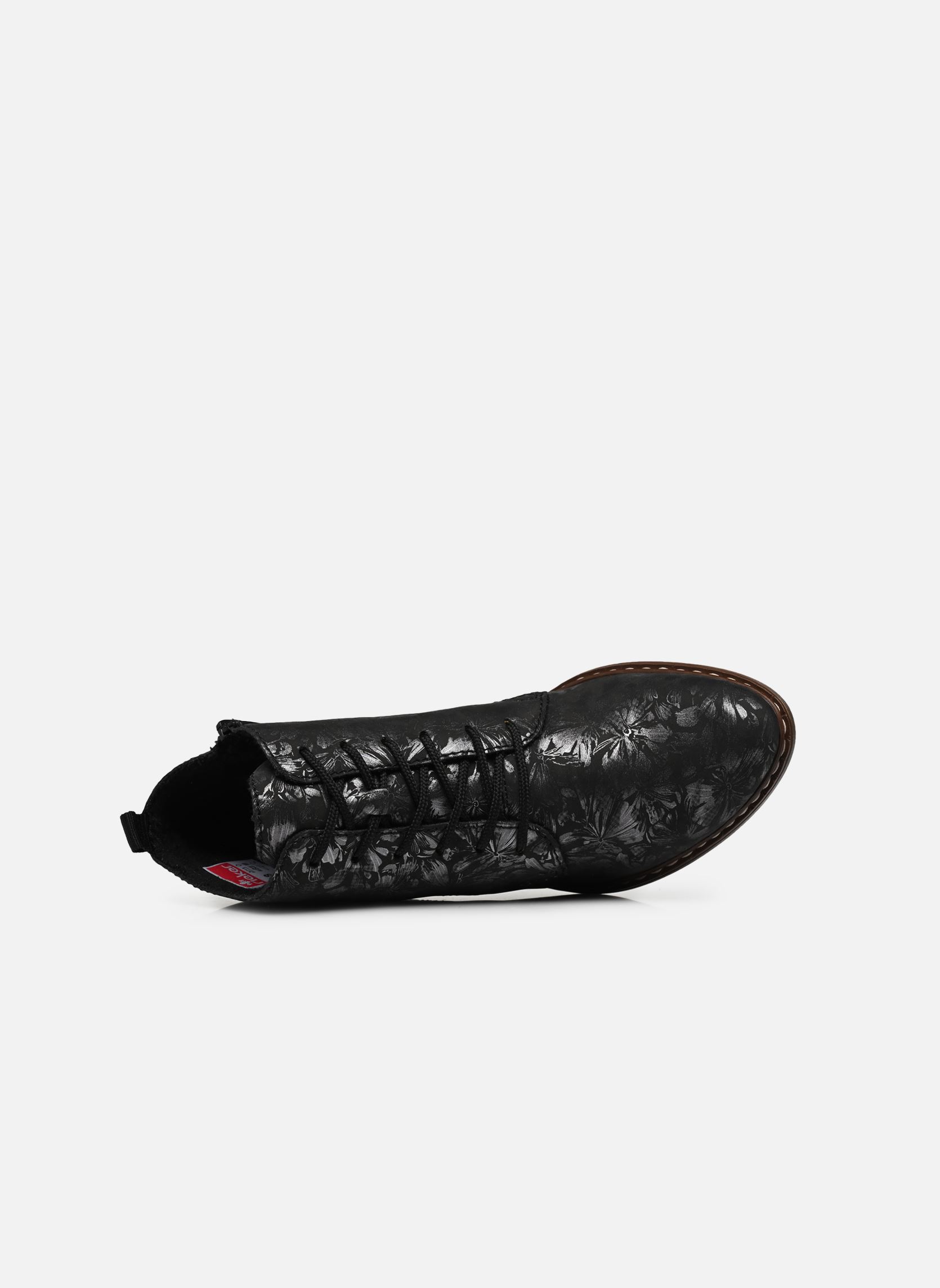 Geschnürte Stiefeletten Eden damen schwarz Rieker Geschnürte Stiefeletten Eden damen schwarz SCHWARZ-METALLIC/SCHWARZ