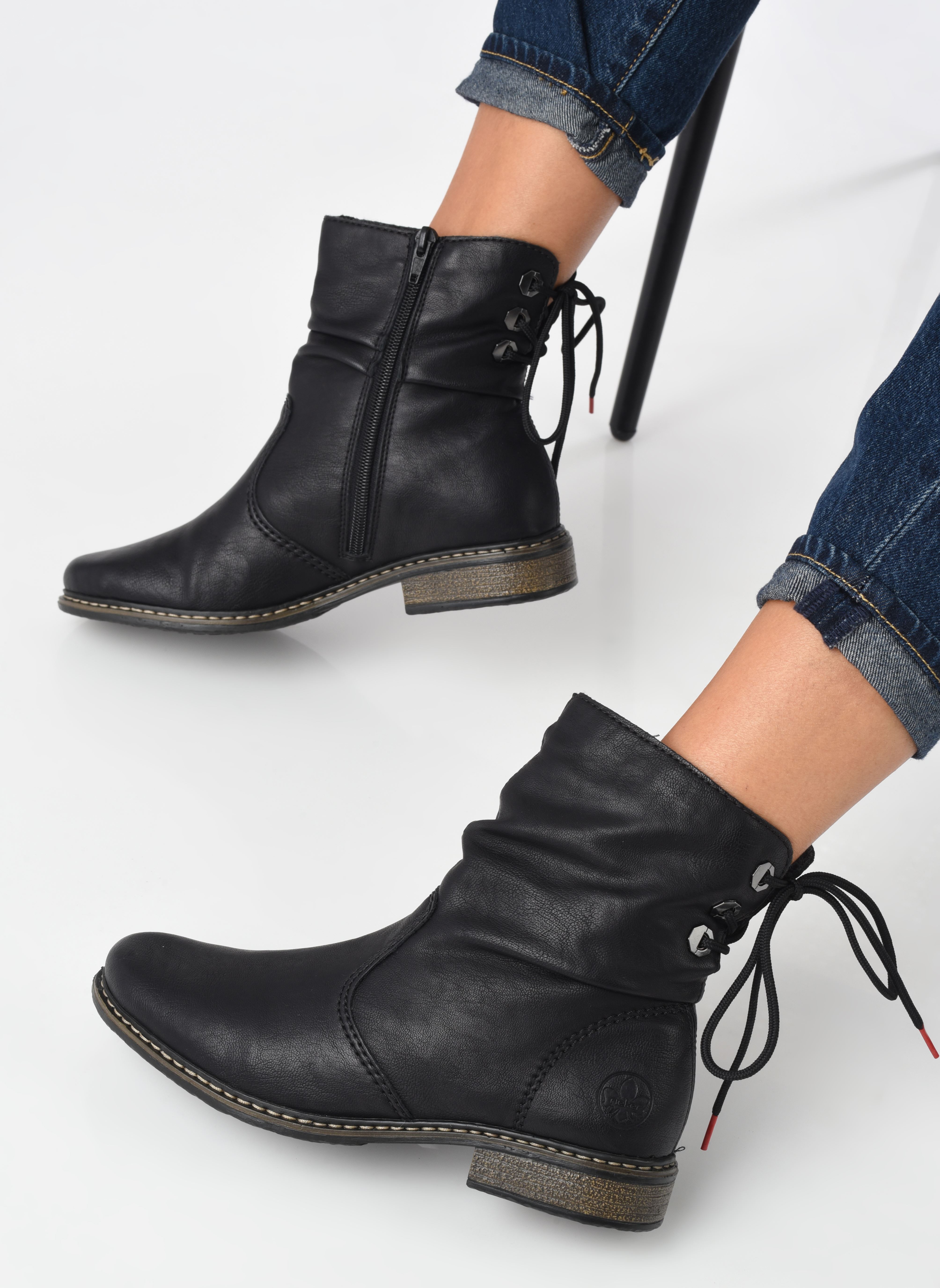 Bottines basses Lila femme noir Rieker Bottines basses Lila femme noir NOIR