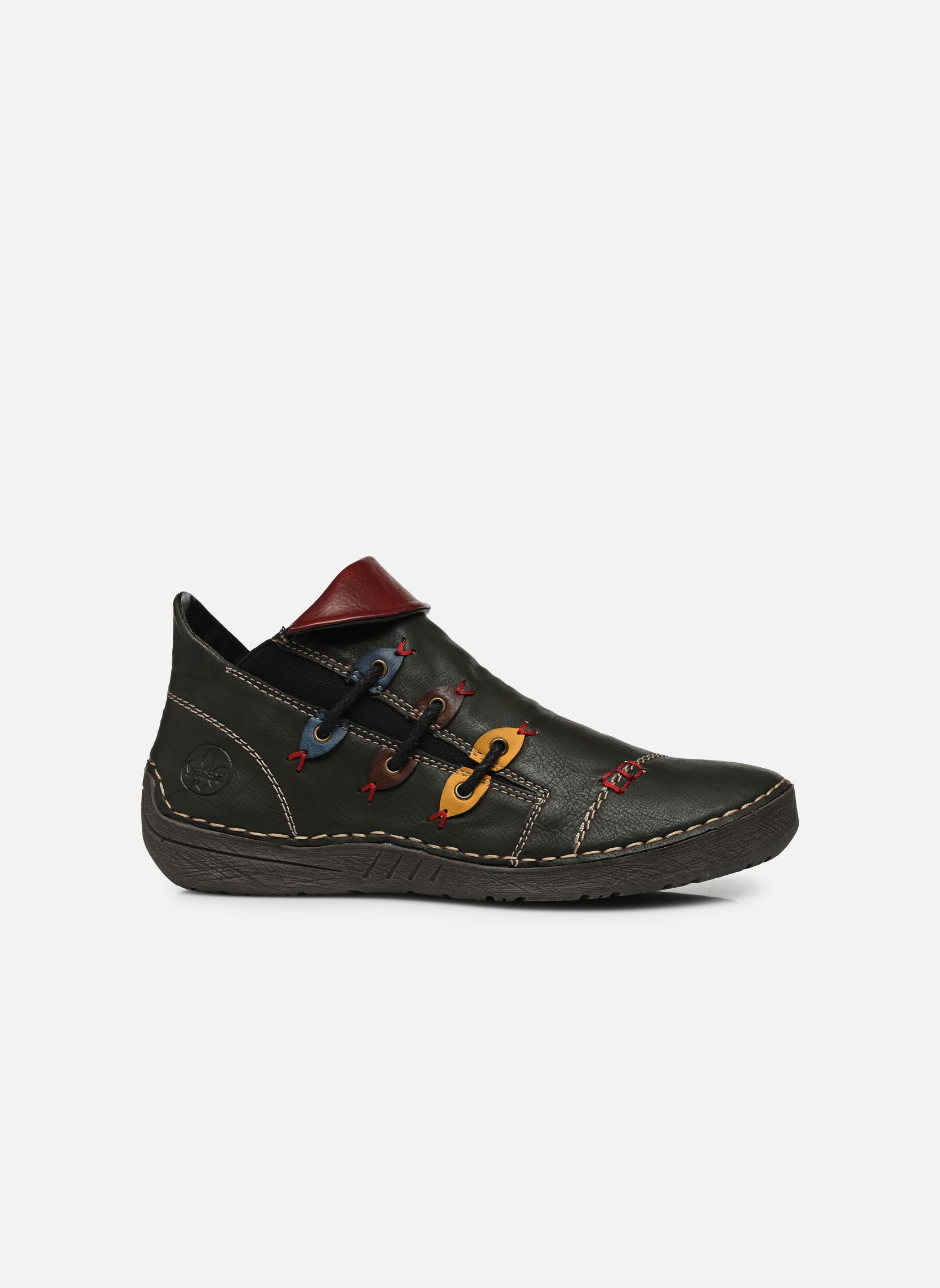 Baskets montantes Soraya femme multicolore Rieker Baskets montantes Soraya femme multicolore FOREST/HONIG/BRANDY/ROYAL/WINE