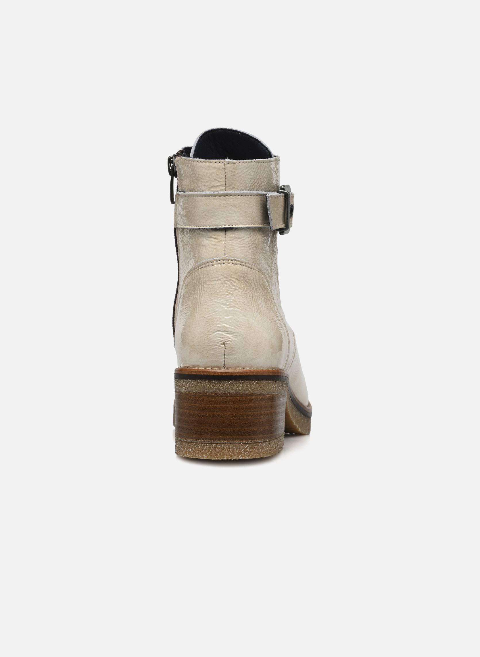 Bottines à lacets LUCERO D8686 femme blanc Dorking Bottines à lacets LUCERO D8686 femme blanc NAPLAK BEIGE