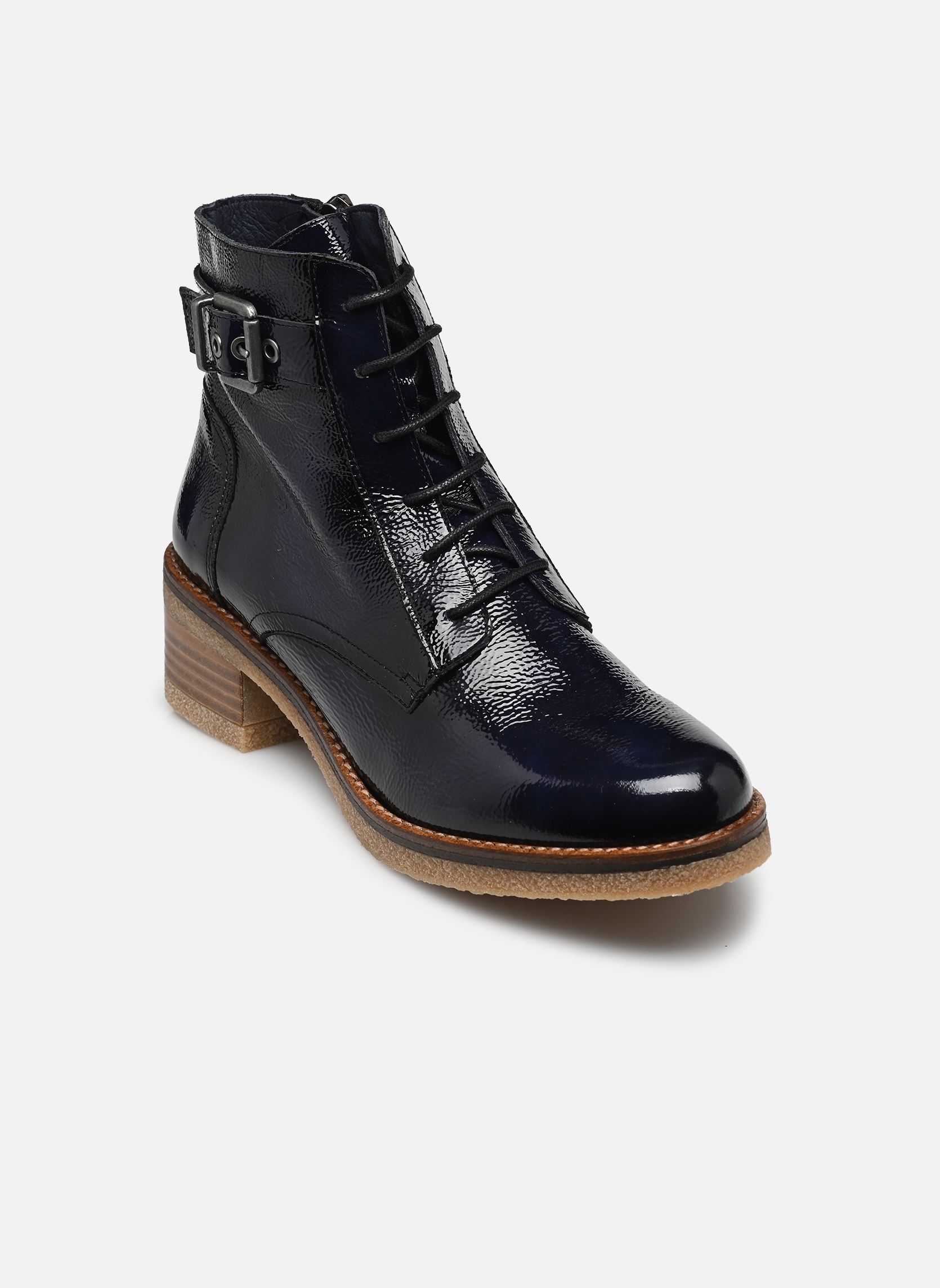 Veterlaarsjes LUCERO D8686 dames blauw Dorking Veterlaarsjes LUCERO D8686 dames blauw NAPLAK MARINO