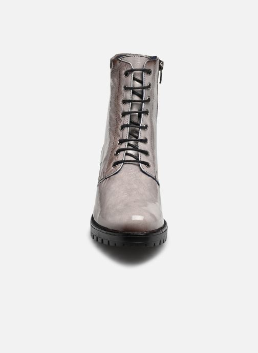LIGNE A SUIVRE Bottines Boots Cuir Gris T 37 TTBE EUR 29,50