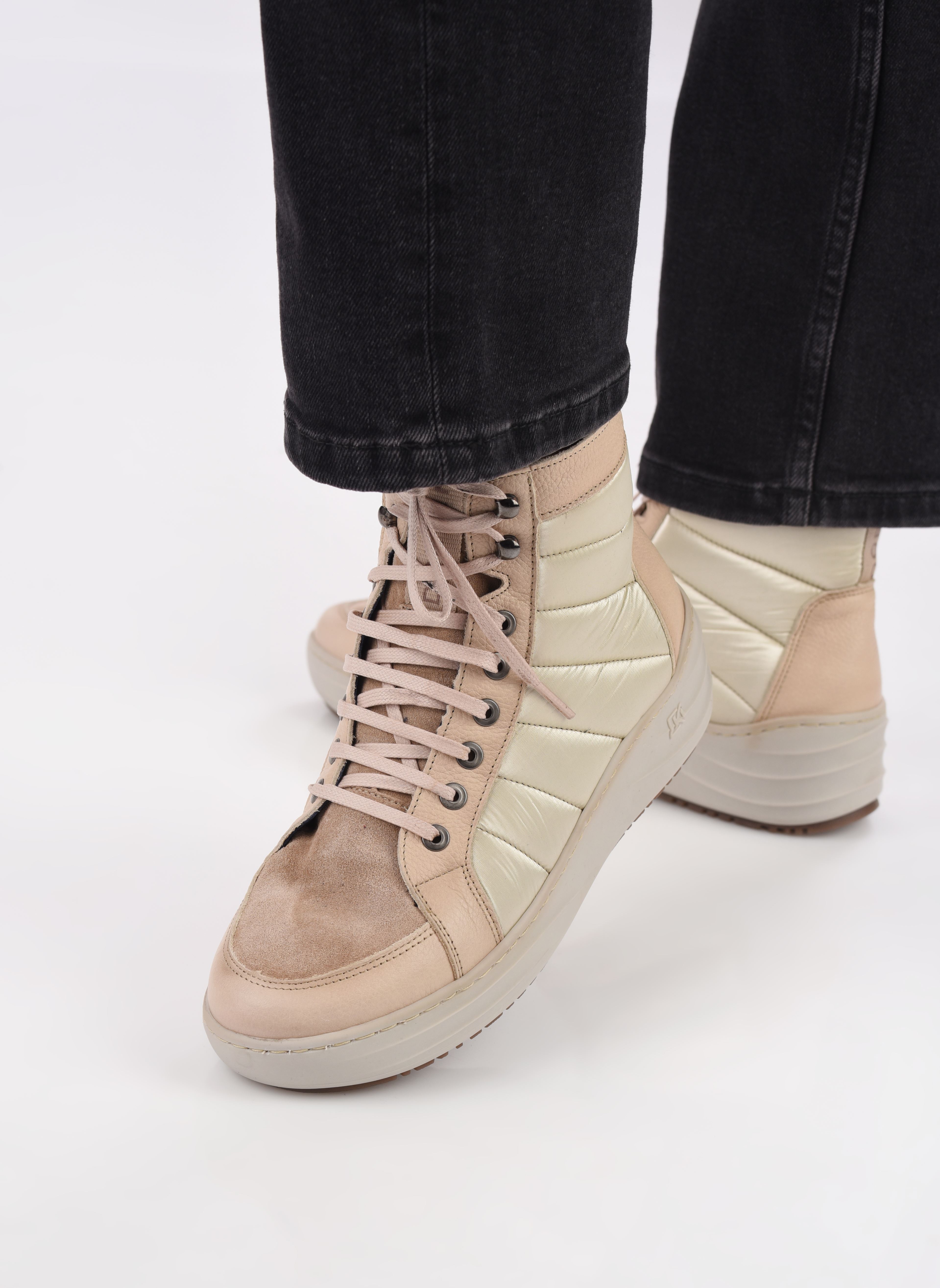 Hoge sneakers WINTER D8950 dames beige Dorking Hoge sneakers WINTER D8950 dames beige BEIGE