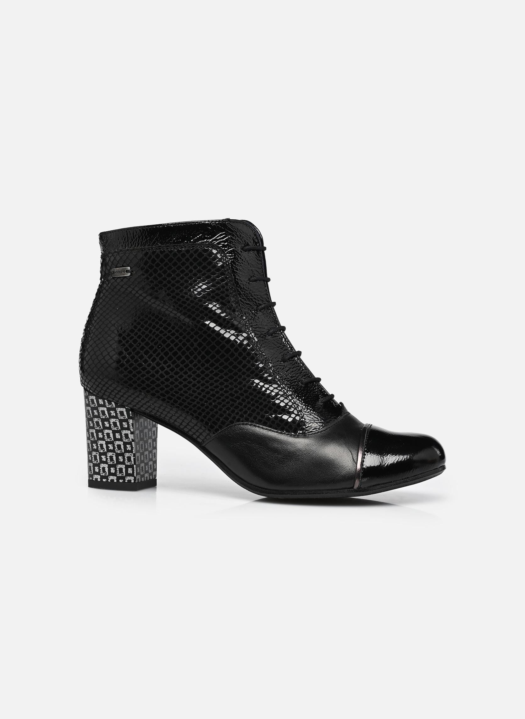 Geschnürte Stiefeletten RODIN D8922 damen schwarz Dorking Geschnürte Stiefeletten RODIN D8922 damen schwarz NAPLAK+SUGAR+SUPR NEGRO