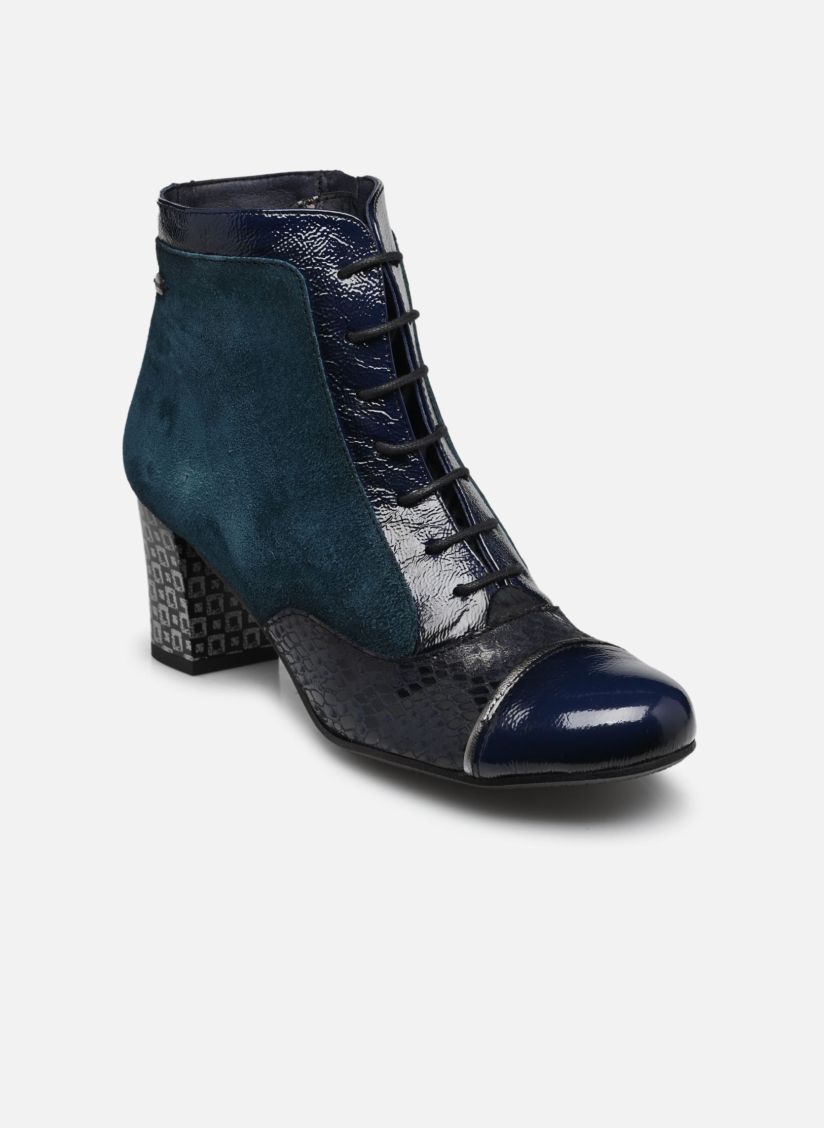Bottines à Talon Dorking D9372-SU Femme - Cuir Élégant Talon 5 Cm, Confort Absolu