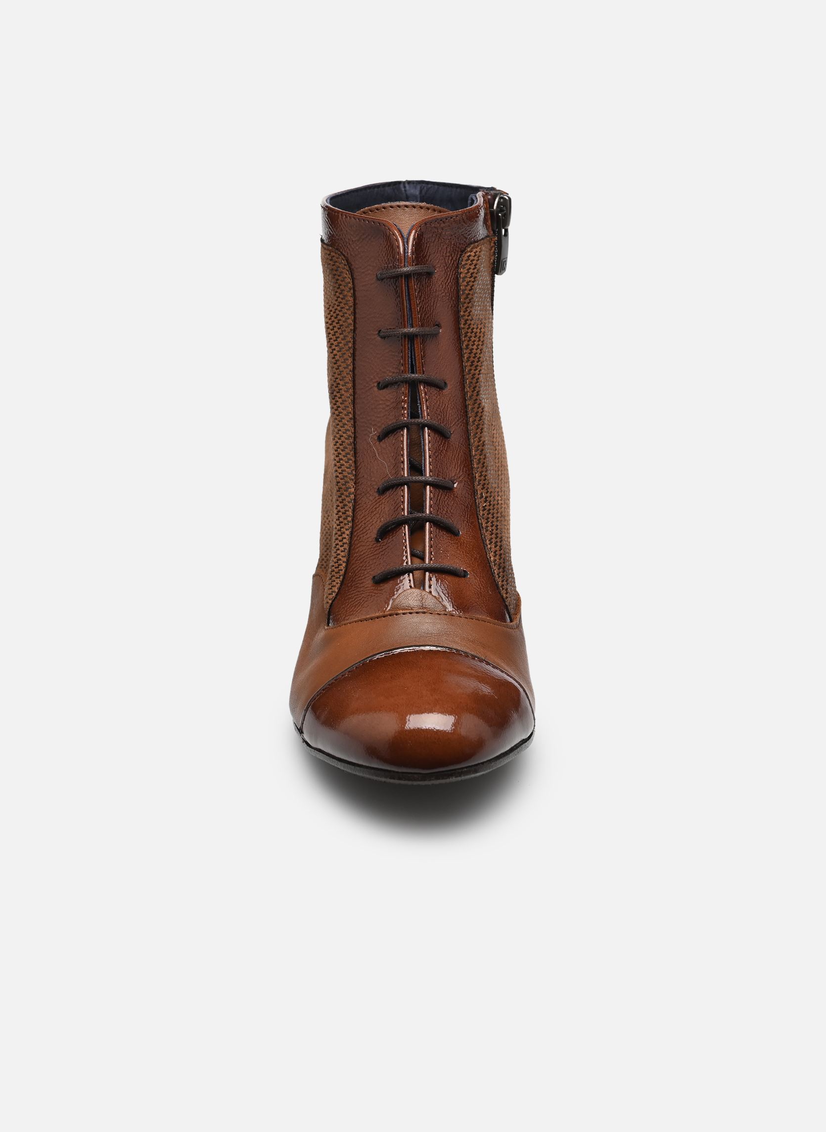 Veterlaarsjes RODIN D8922 dames bruin Dorking Veterlaarsjes RODIN D8922 dames bruin NAPLAK+SUGAR+DELIS CUERO