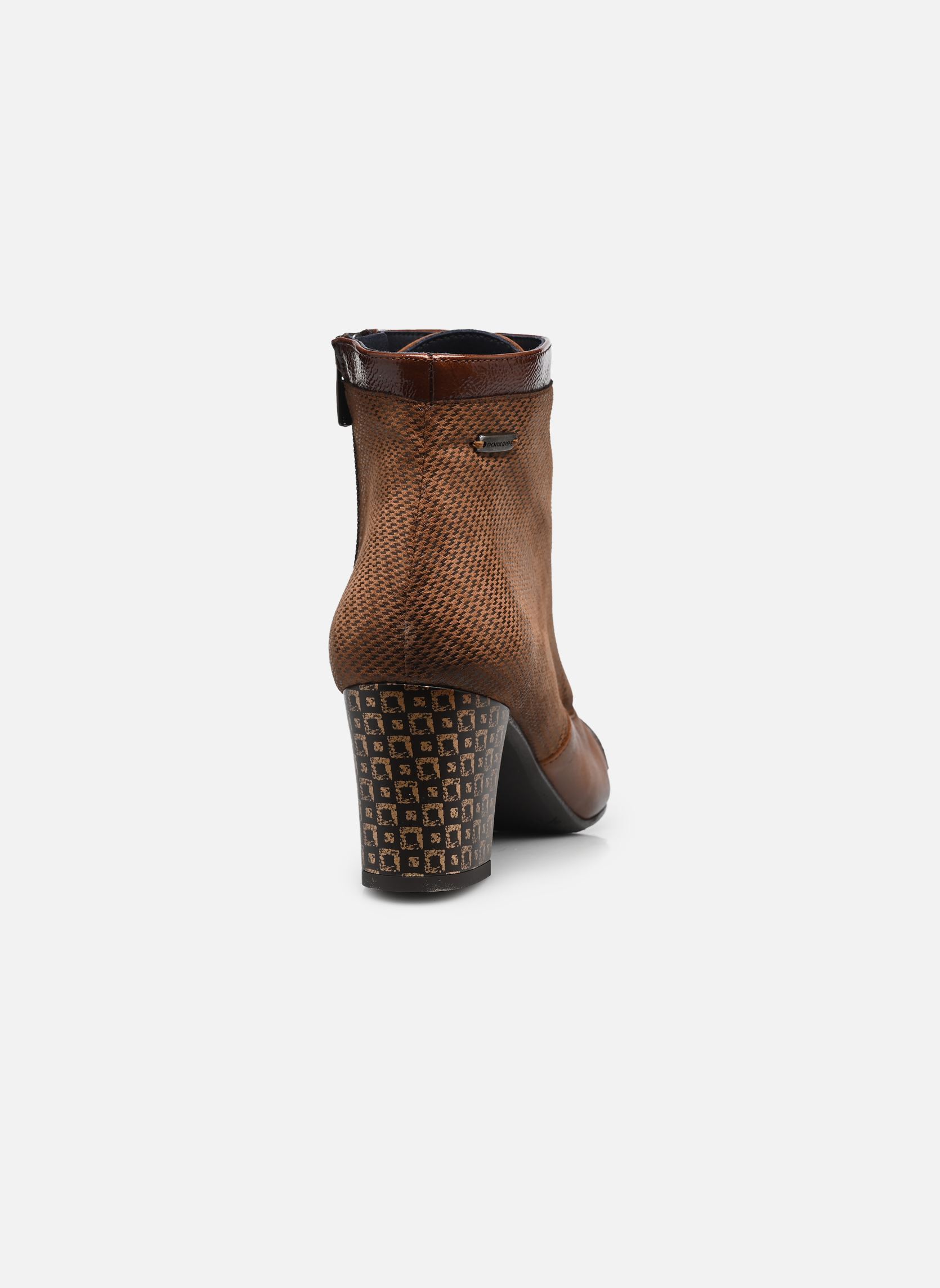 Veterlaarsjes RODIN D8922 dames bruin Dorking Veterlaarsjes RODIN D8922 dames bruin NAPLAK+SUGAR+DELIS CUERO