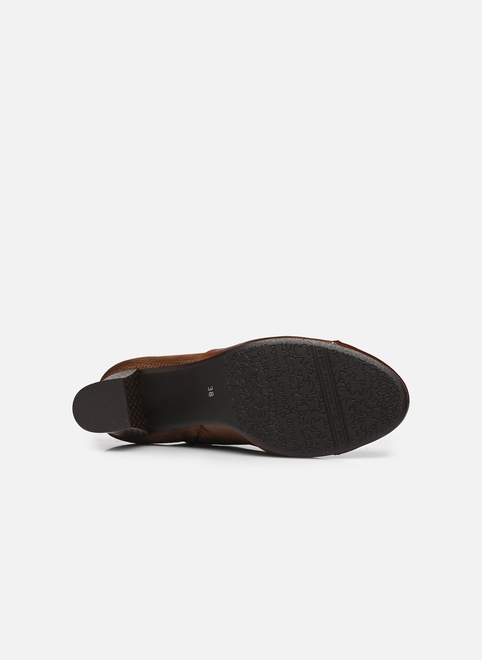 Veterlaarsjes RODIN D8922 dames bruin Dorking Veterlaarsjes RODIN D8922 dames bruin NAPLAK+SUGAR+DELIS CUERO