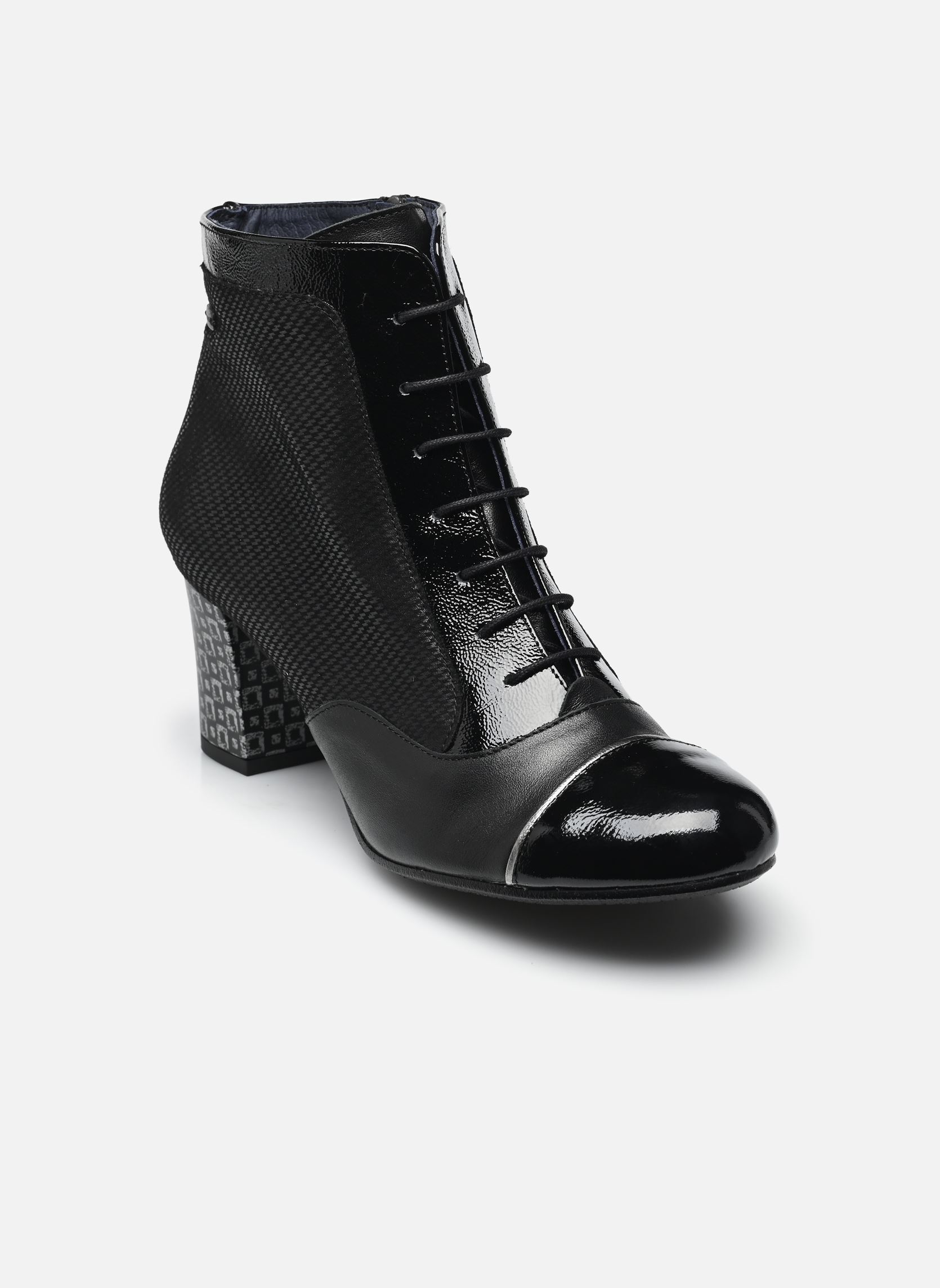 Geschnürte Stiefeletten RODIN D8922 damen schwarz Dorking Geschnürte Stiefeletten RODIN D8922 damen schwarz NAPLAK+SUGAR+DELIS NEGRO
