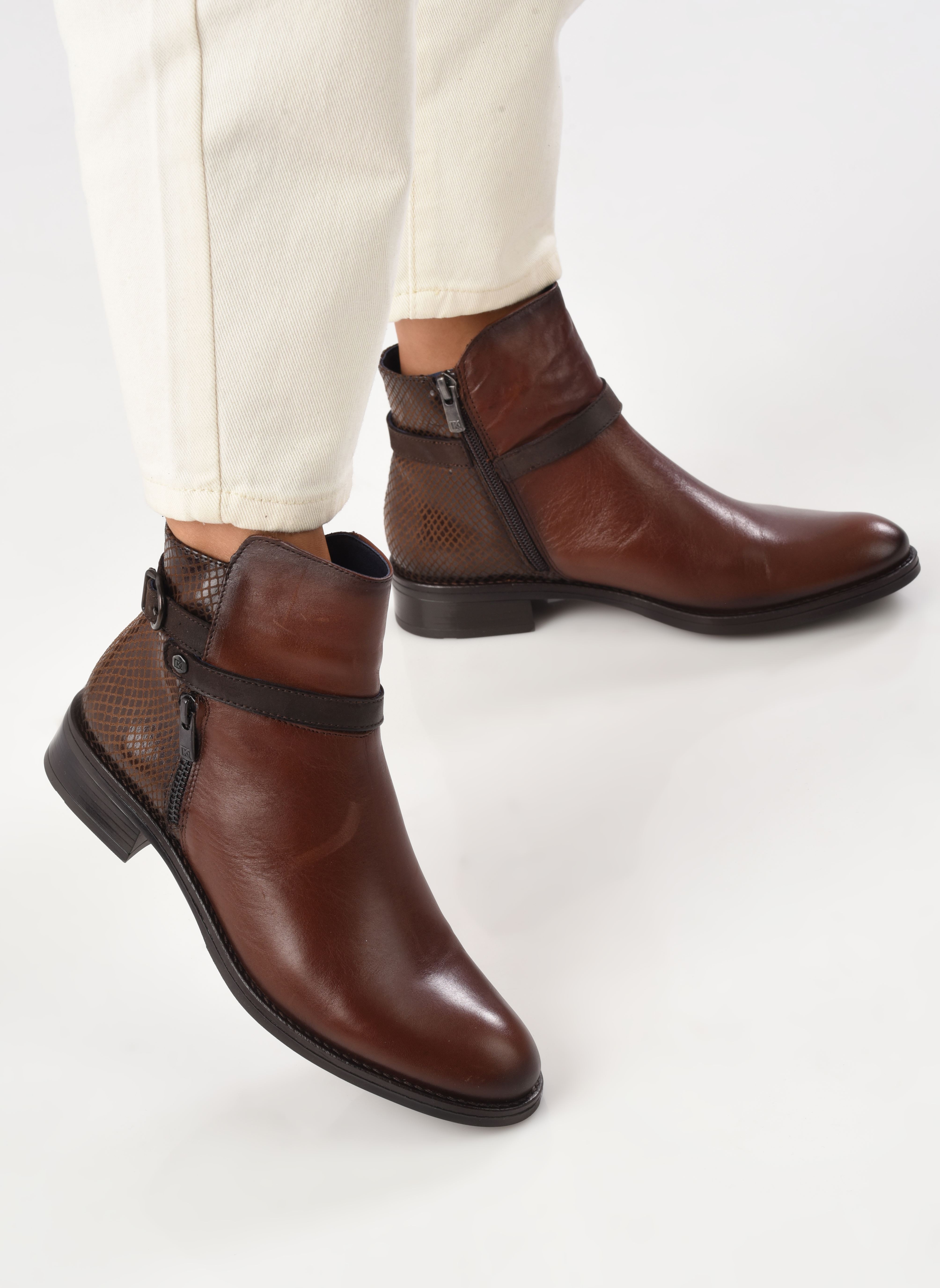 Bottines basses TIERA D8906 femme marron Dorking Bottines basses TIERA D8906 femme marron CUERO