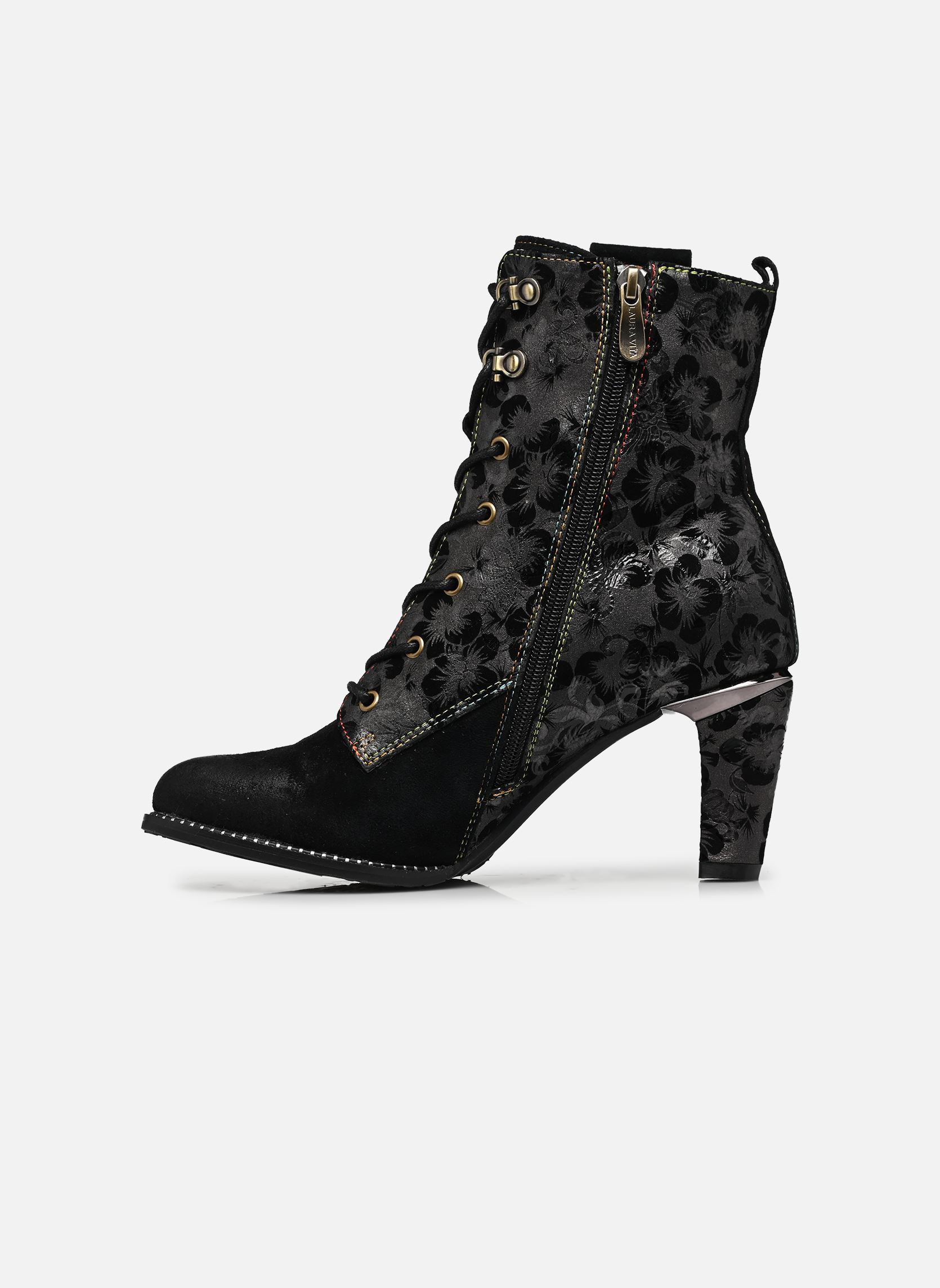 Geschnürte Stiefeletten ALCBANEO 141 damen schwarz Laura Vita Geschnürte Stiefeletten ALCBANEO 141 damen schwarz CHARBON