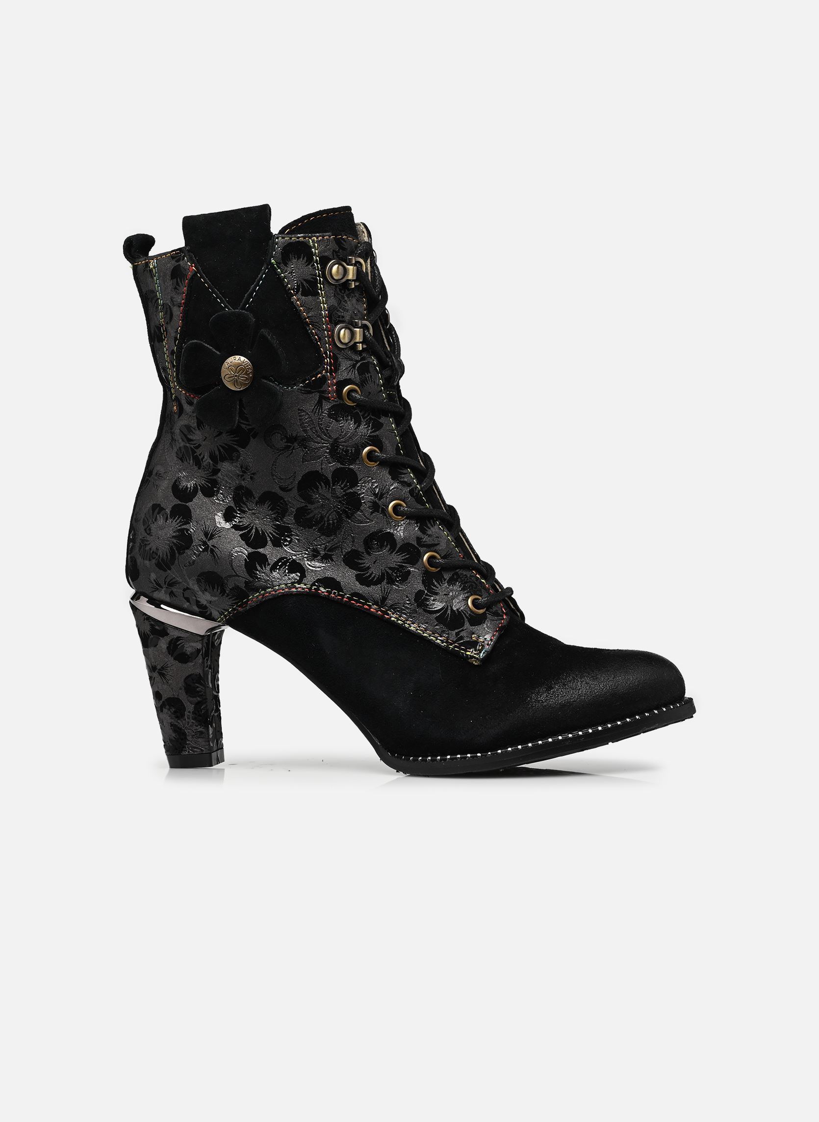Geschnürte Stiefeletten ALCBANEO 141 damen schwarz Laura Vita Geschnürte Stiefeletten ALCBANEO 141 damen schwarz CHARBON