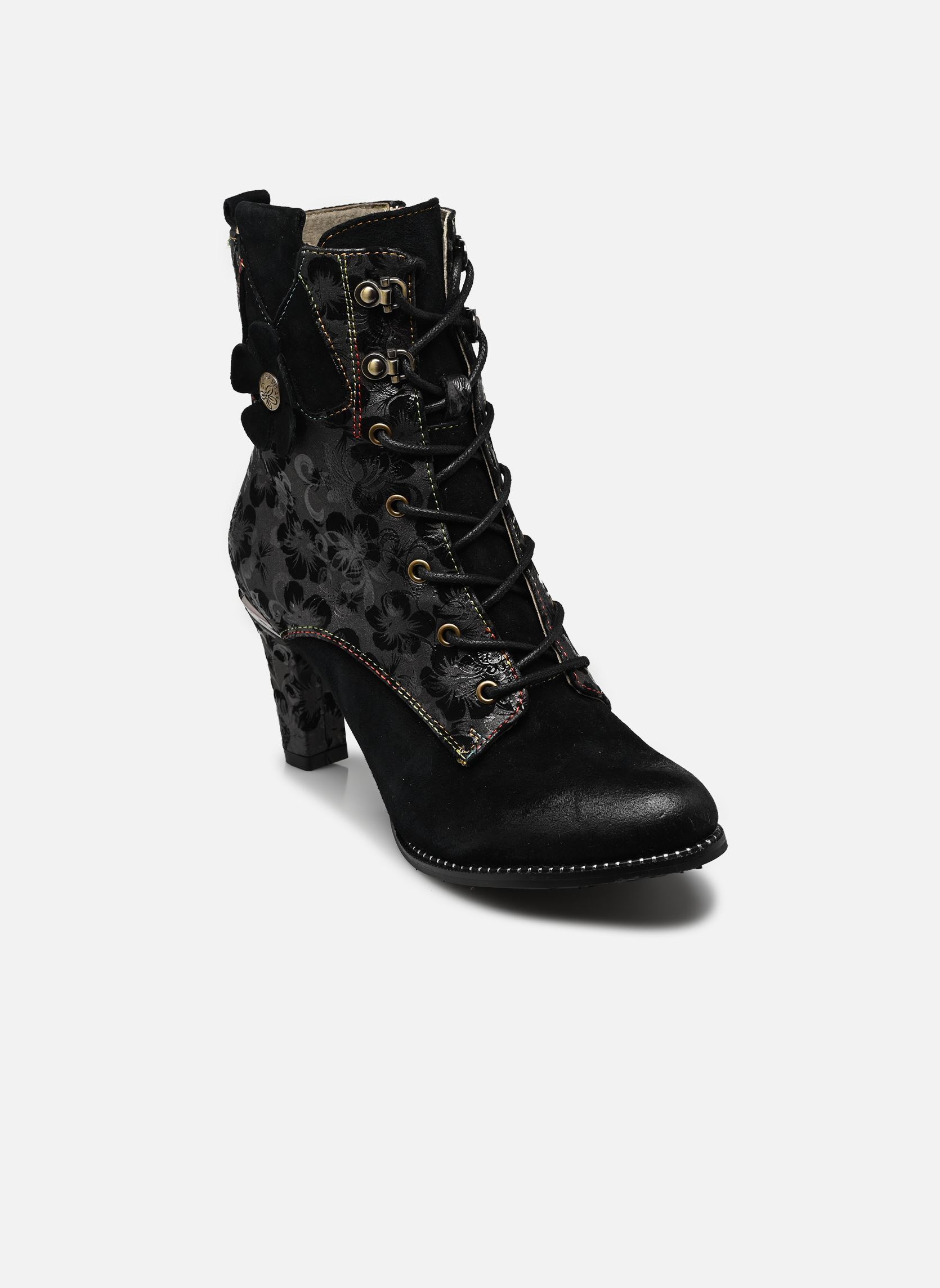 Geschnürte Stiefeletten ALCBANEO 141 damen schwarz Laura Vita Geschnürte Stiefeletten ALCBANEO 141 damen schwarz CHARBON