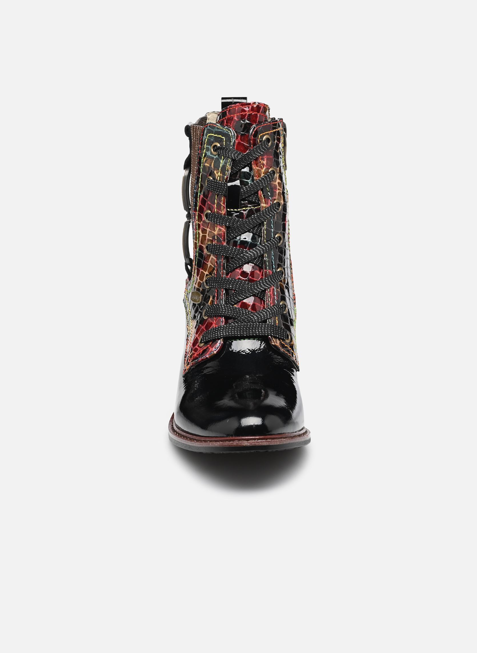 Geschnürte Stiefeletten MARBREO 02 damen schwarz Laura Vita Geschnürte Stiefeletten MARBREO 02 damen schwarz VERNIS NOIR