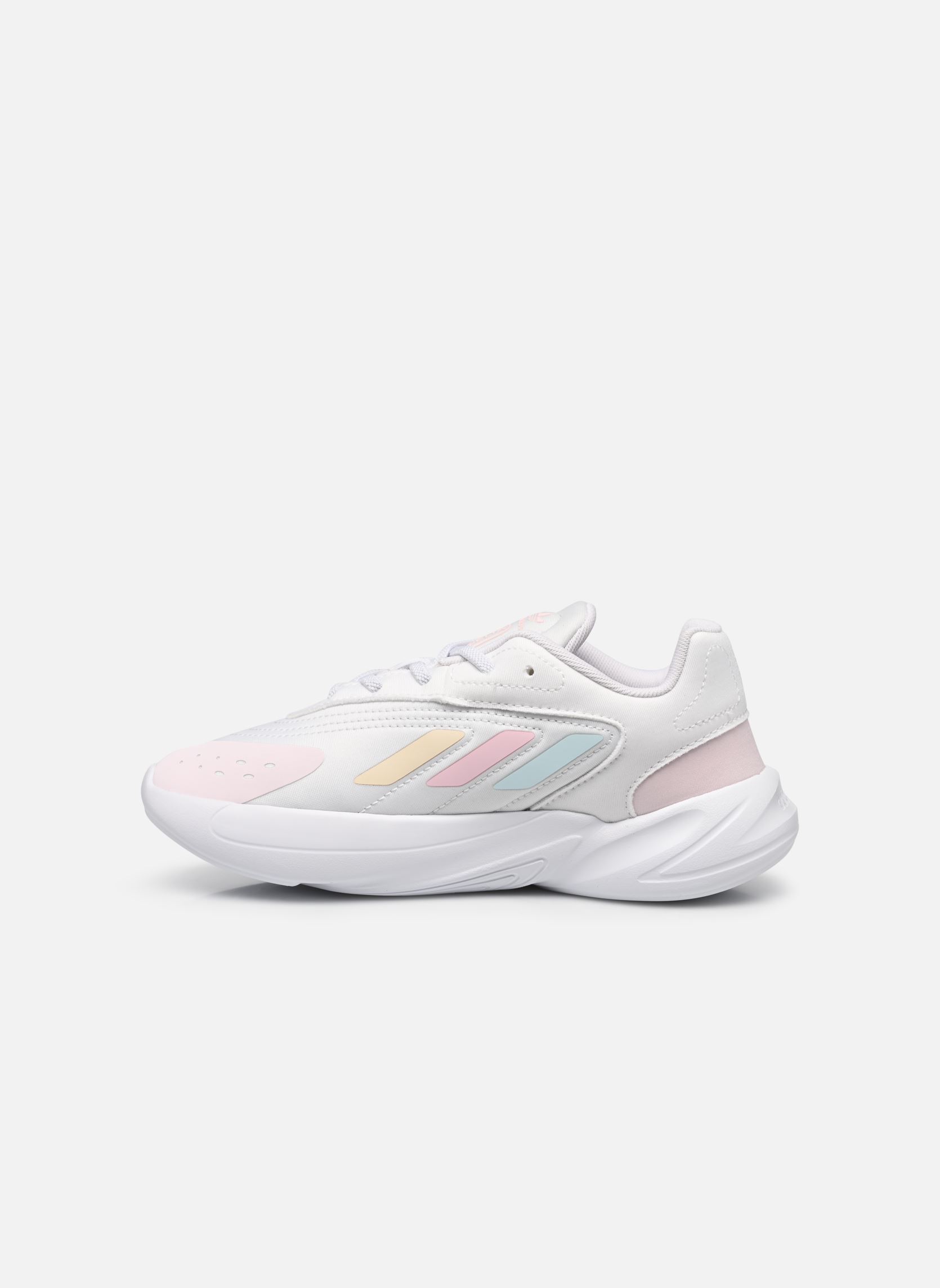 Baskets basses Ozelia El C fille blanc adidas originals Baskets basses Ozelia El C fille blanc Ftwwht/Almpnk/Almblu