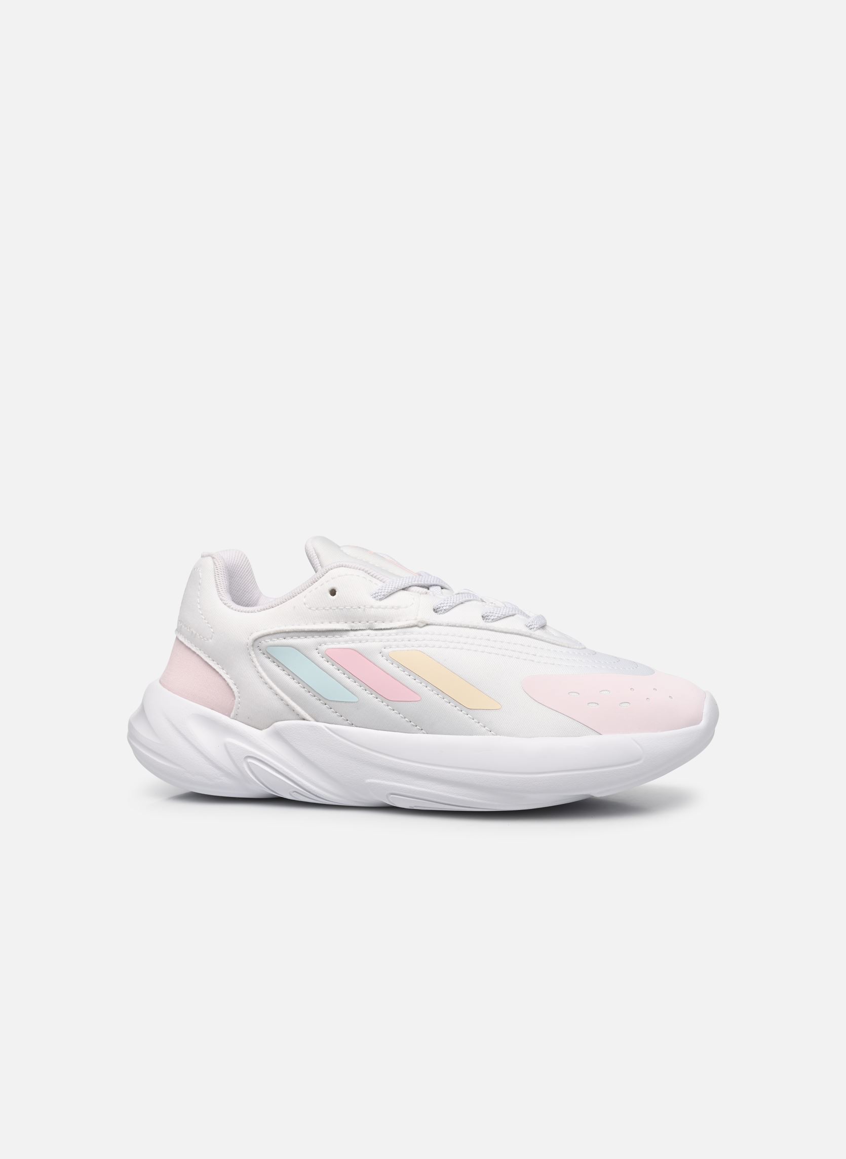 Baskets basses Ozelia El C fille blanc adidas originals Baskets basses Ozelia El C fille blanc Ftwwht/Almpnk/Almblu