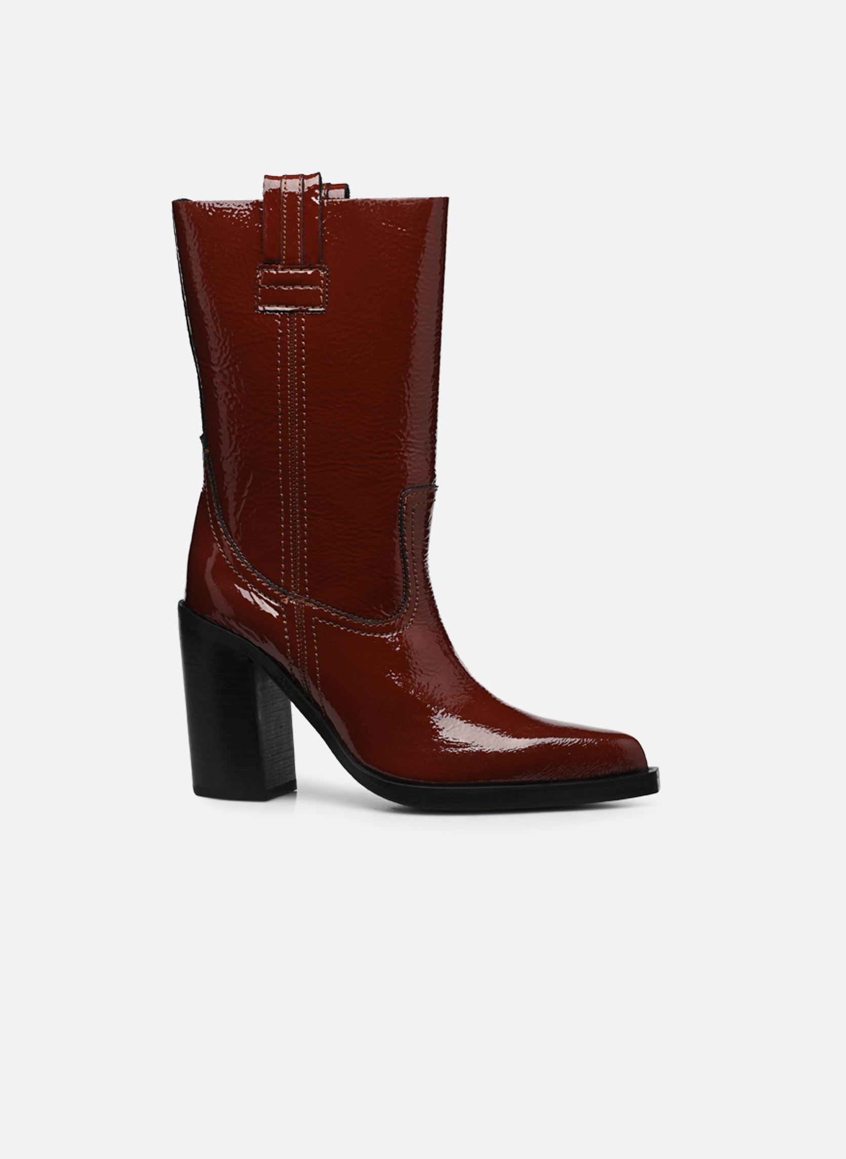 Bottines santiags MYA-MAE 34238 femme rouge Bronx Bottines santiags MYA-MAE 34238 femme rouge Wine