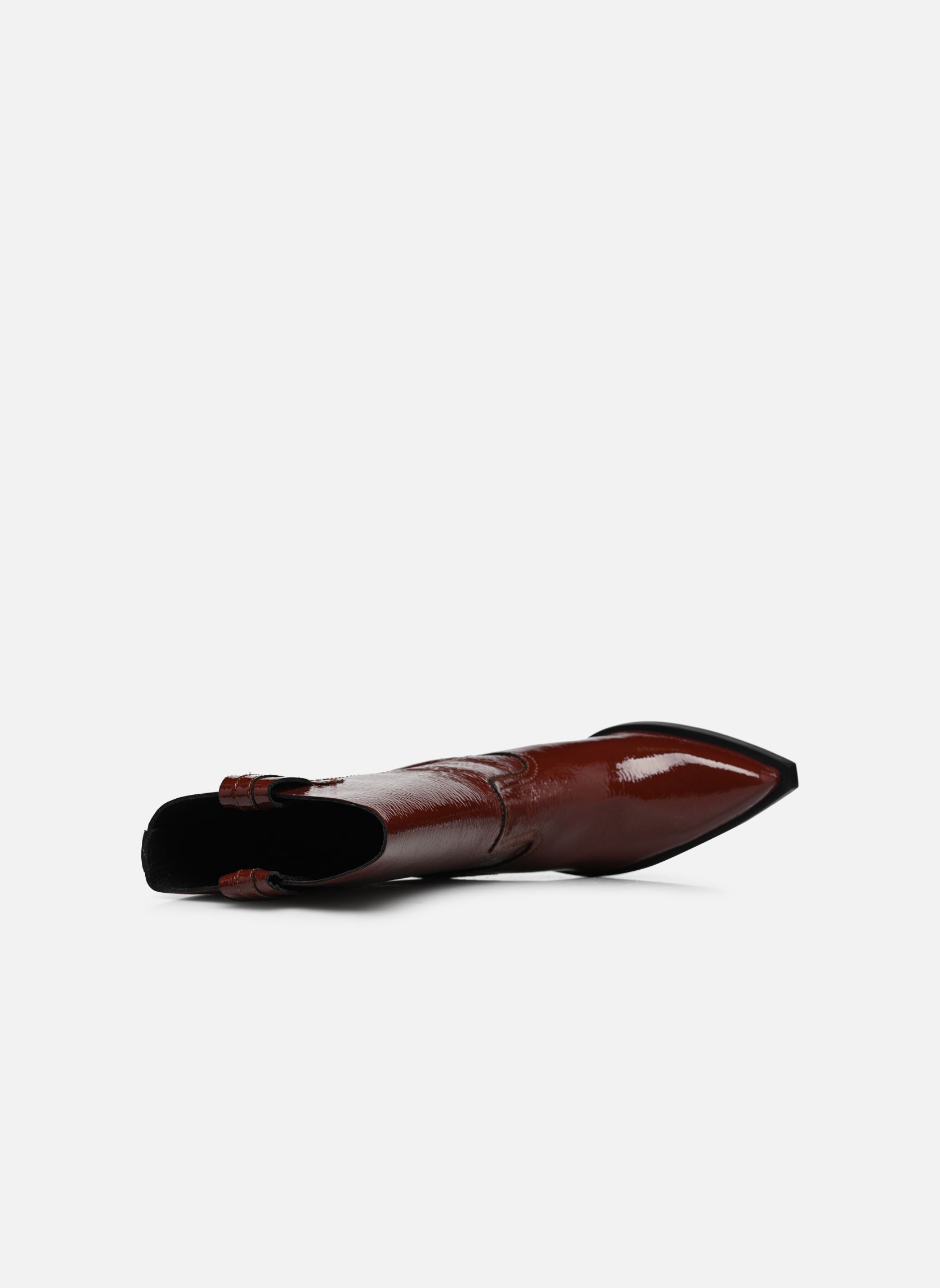 Bottines santiags MYA-MAE 34238 femme rouge Bronx Bottines santiags MYA-MAE 34238 femme rouge Wine