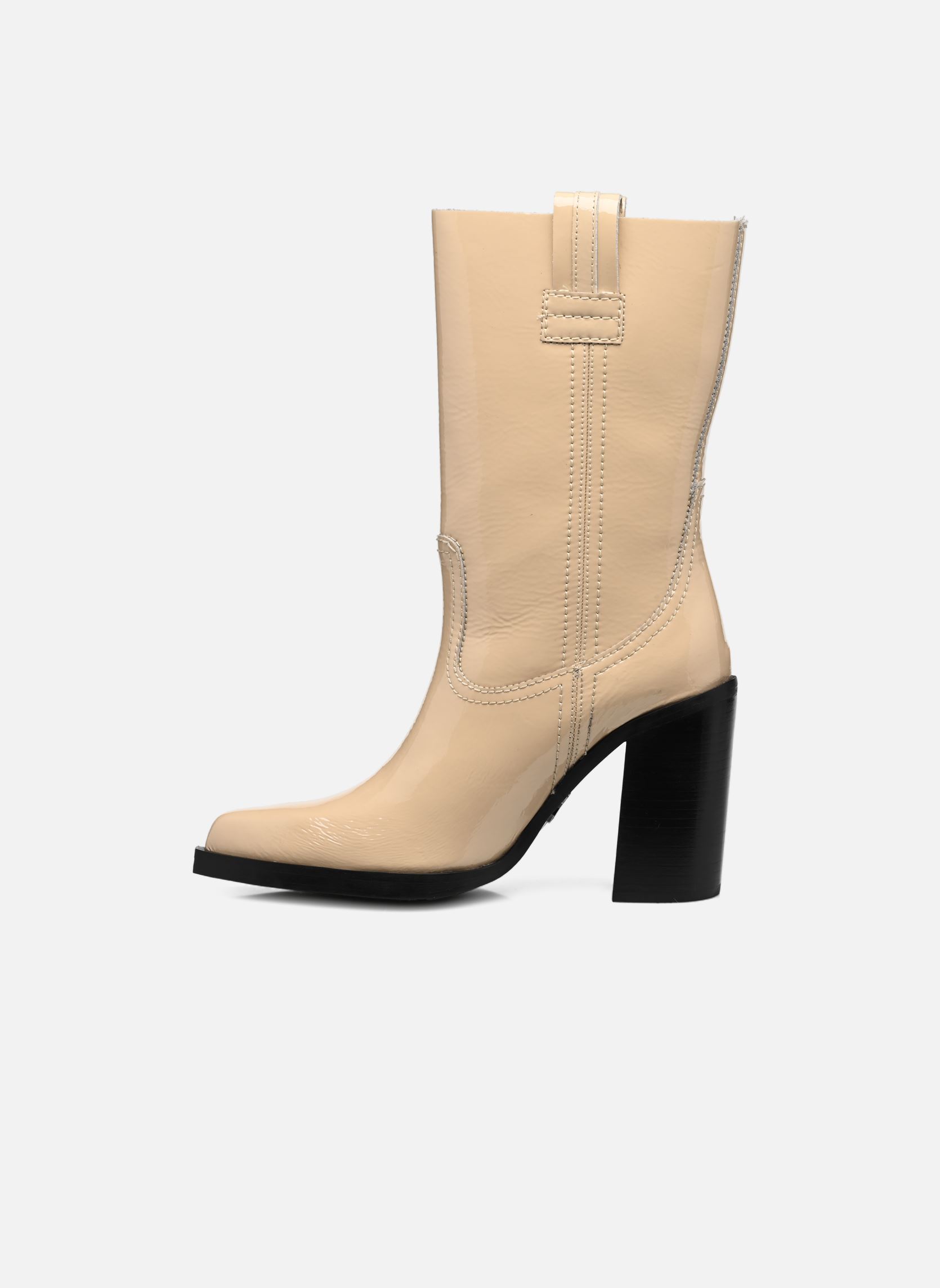 Bottines santiags MYA-MAE 34238 femme beige Bronx Bottines santiags MYA-MAE 34238 femme beige Butter