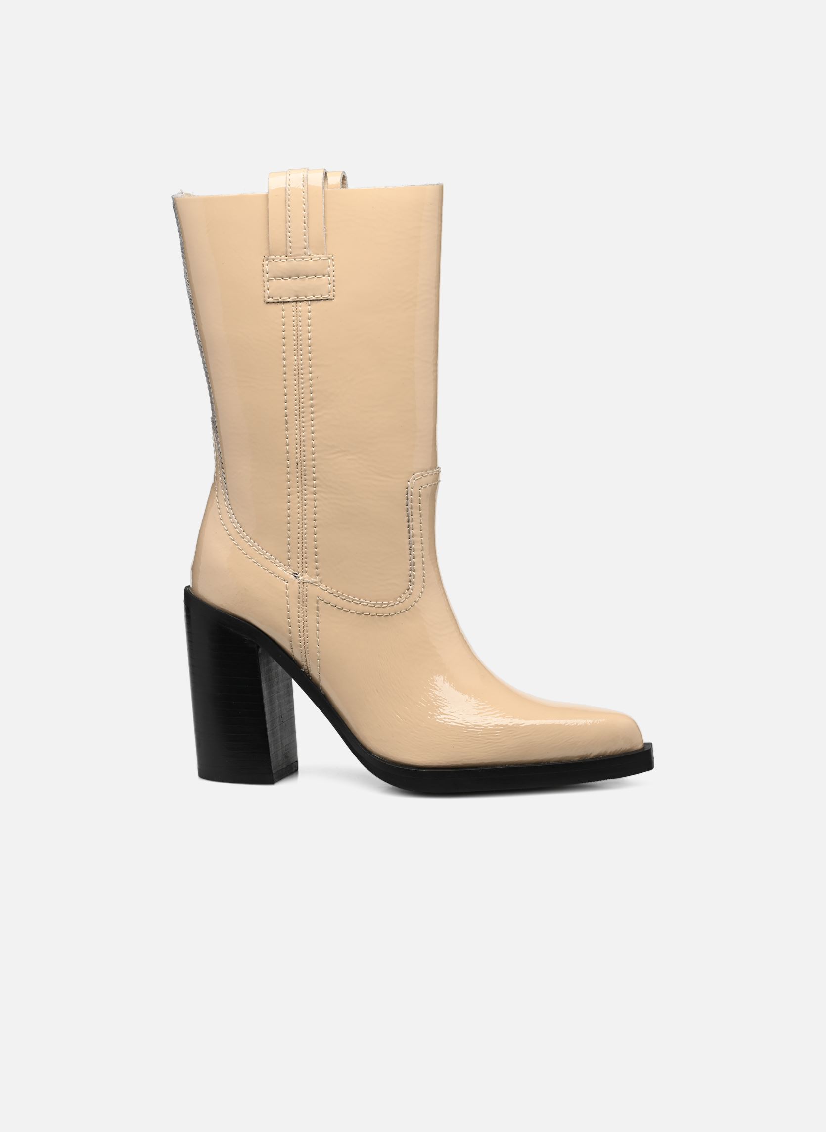 Bottines santiags MYA-MAE 34238 femme beige Bronx Bottines santiags MYA-MAE 34238 femme beige Butter