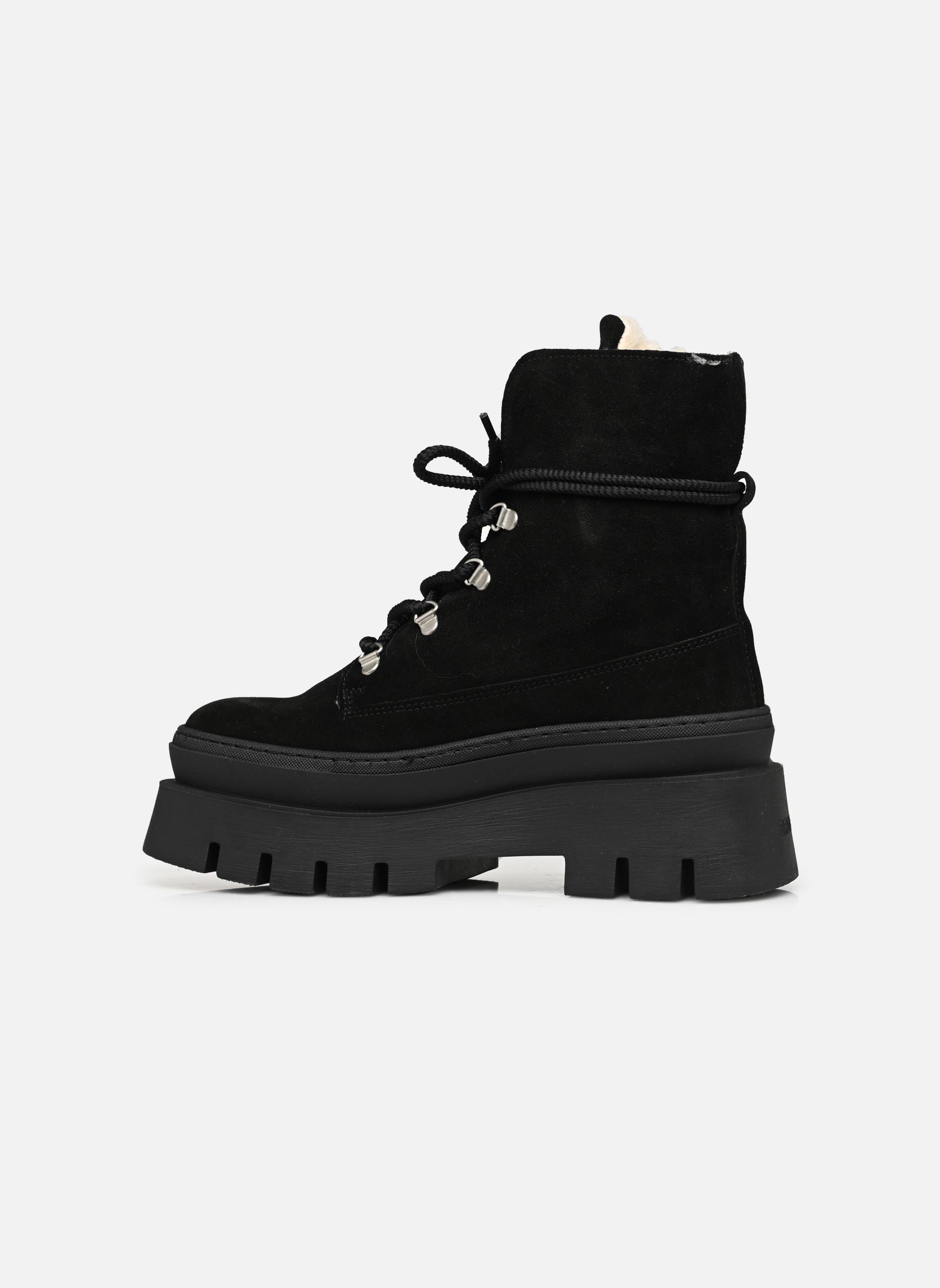 Geschnürte Stiefeletten EVI-ANN 47428 damen schwarz Bronx Geschnürte Stiefeletten EVI-ANN 47428 damen schwarz Black