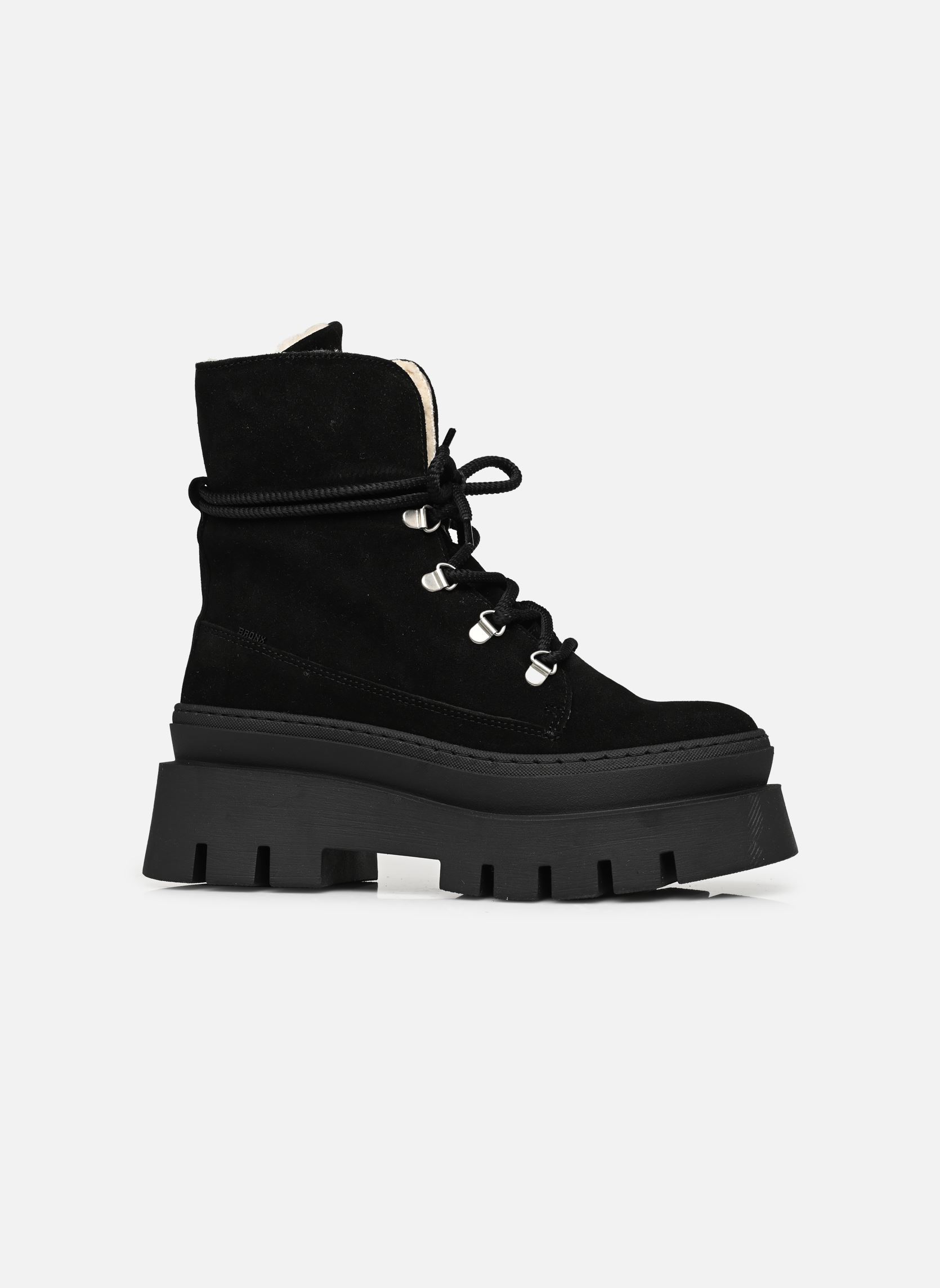 Geschnürte Stiefeletten EVI-ANN 47428 damen schwarz Bronx Geschnürte Stiefeletten EVI-ANN 47428 damen schwarz Black