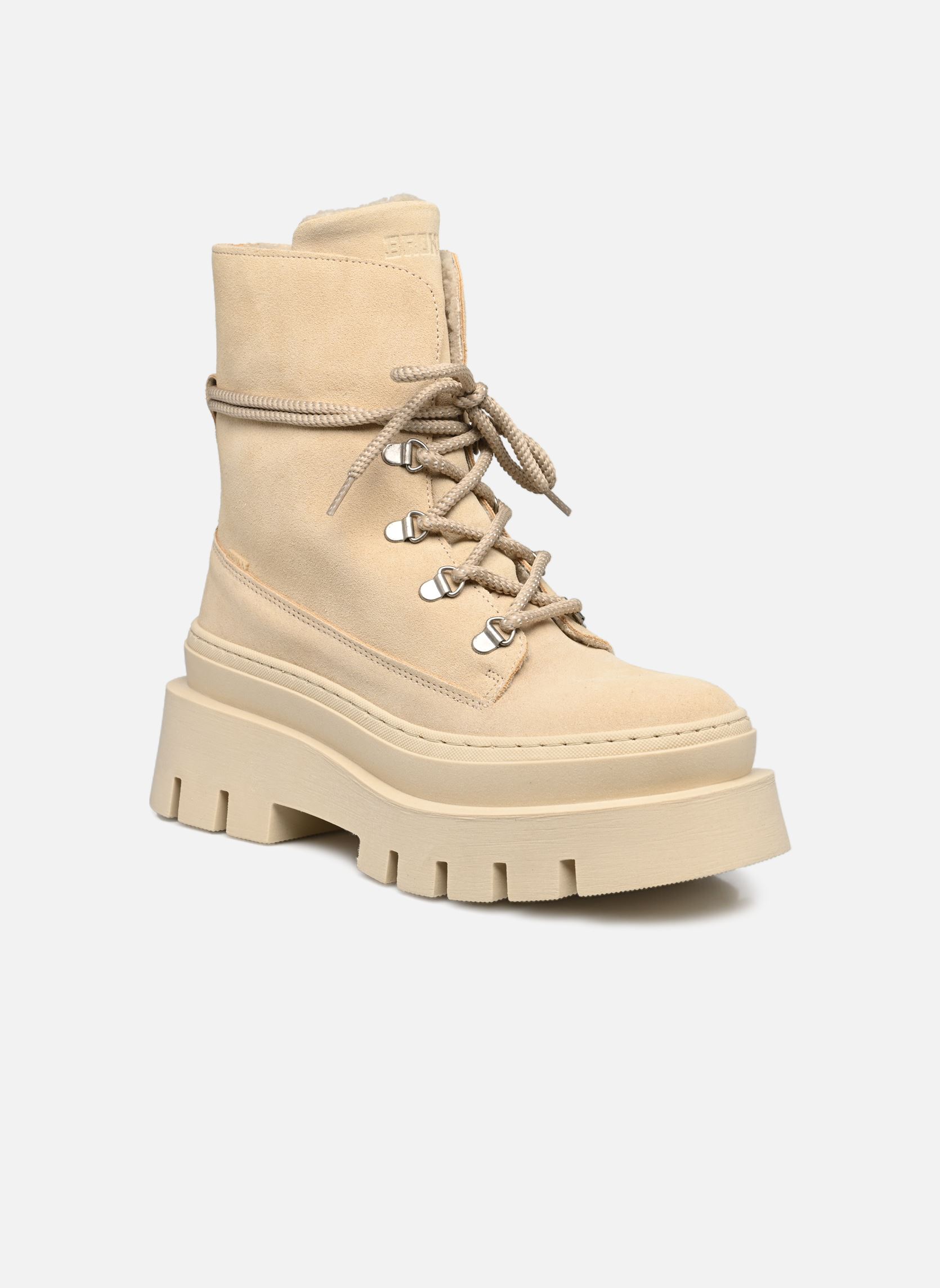 Veterlaarsjes EVI-ANN 47428 dames beige Bronx Veterlaarsjes EVI-ANN 47428 dames beige Creamy white