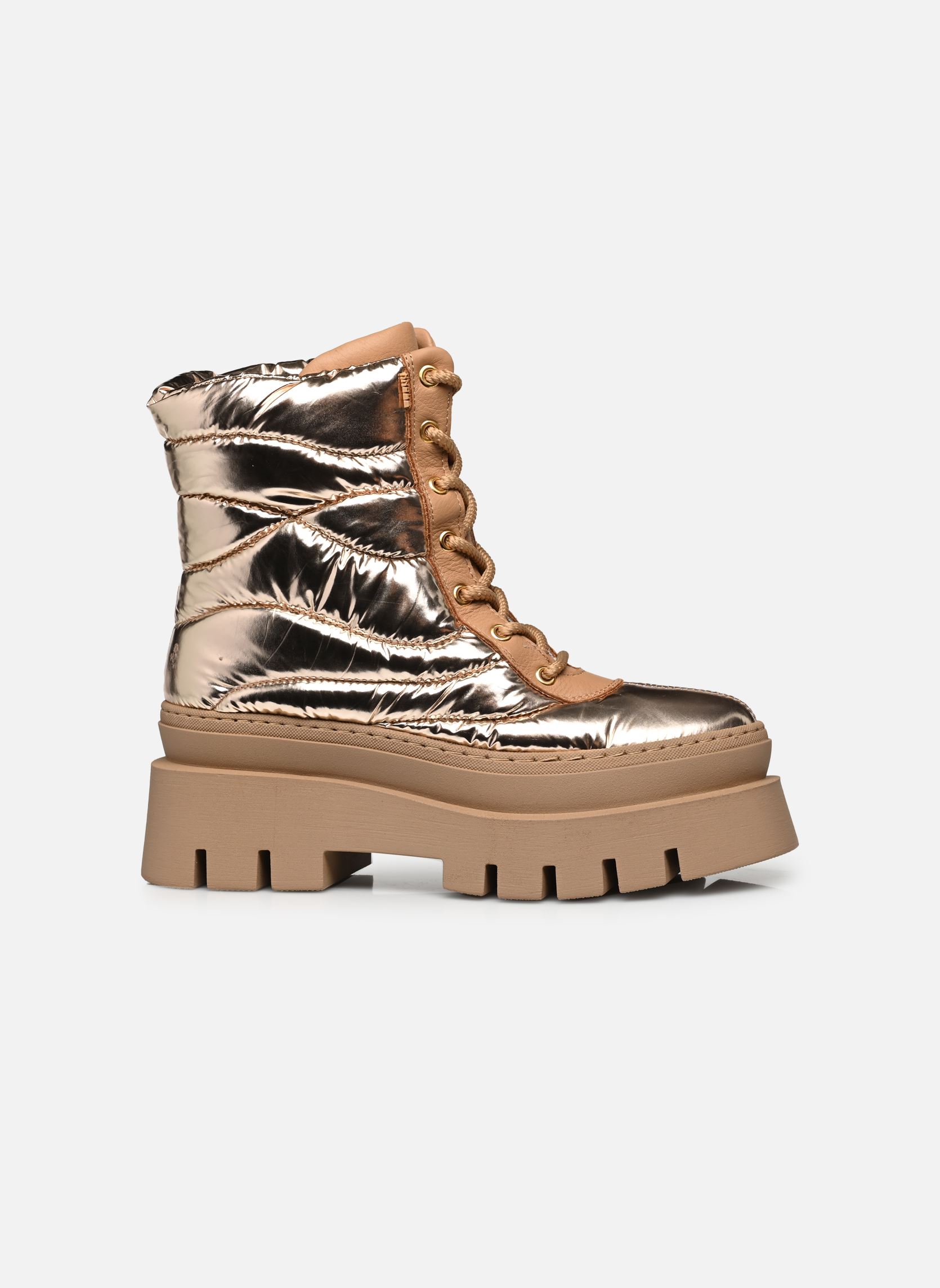 Bottines à lacets EVI-ANN 47764 femme or et bronze Bronx Bottines à lacets EVI-ANN 47764 femme or et bronze champagne mb