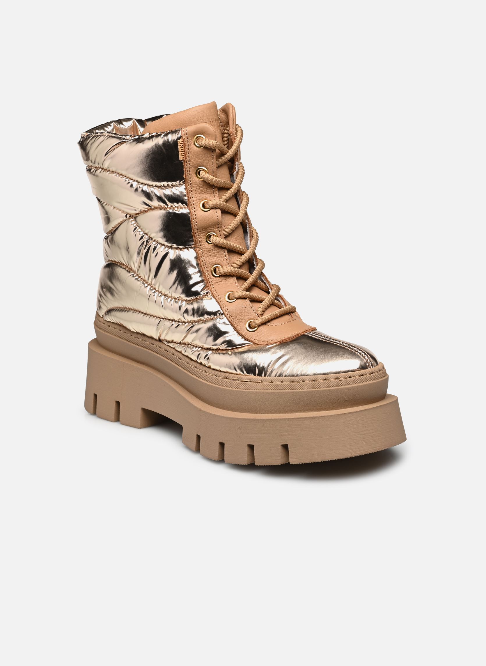 Bottines à lacets EVI-ANN 47764 femme or et bronze Bronx Bottines à lacets EVI-ANN 47764 femme or et bronze champagne mb