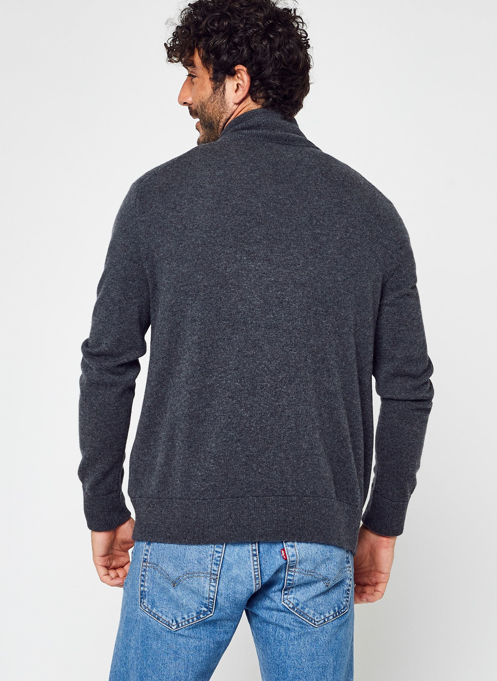 Gilets Pull zippé en laine vierge loryelle homme gris Polo Ralph Lauren Gilets Pull zippé en laine vierge loryelle homme gris DARK CHARCOAL HEATHER