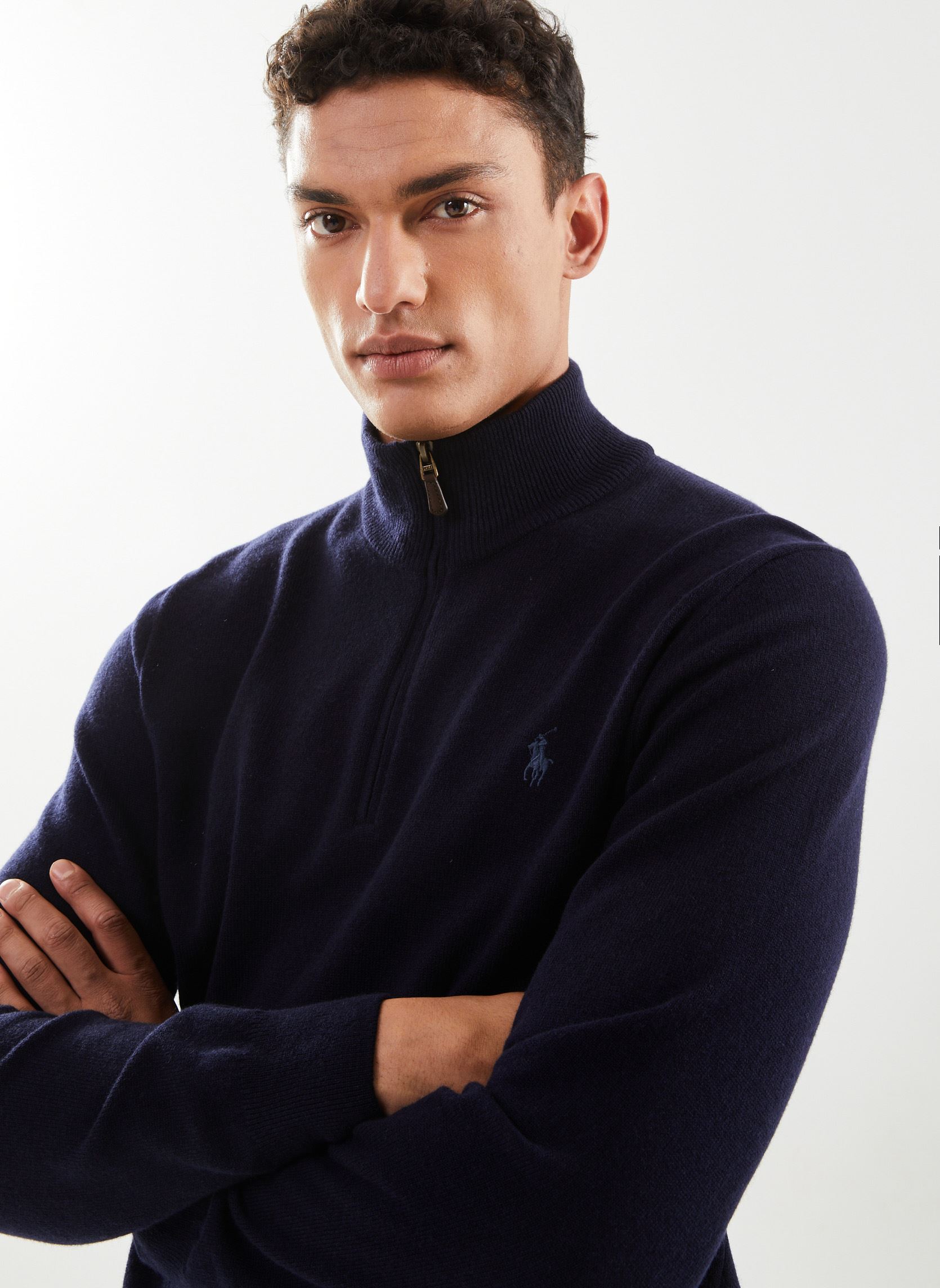 Pulls Pull Demi-Zip En Laine Vierge Loryelle homme bleu Polo Ralph Lauren Pulls Pull Demi-Zip En Laine Vierge Loryelle homme bleu HUNTER NAVY