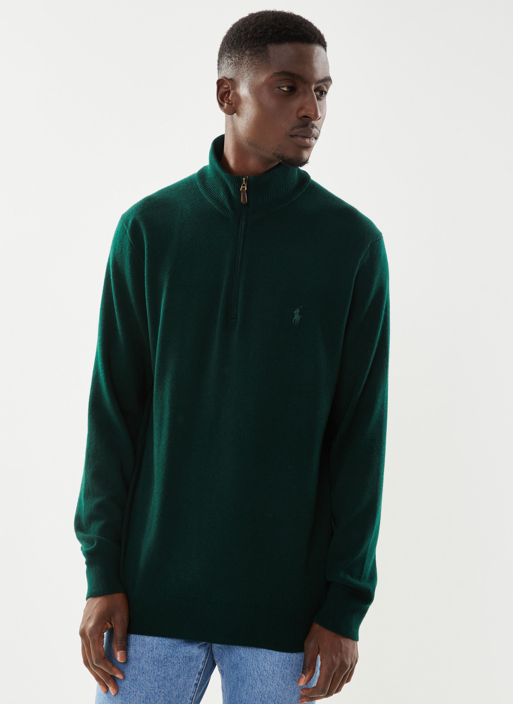 Vêtements Polo Ralph Lauren Pull demi zip en laine vierge loryelle pour Accessoires - vue 2