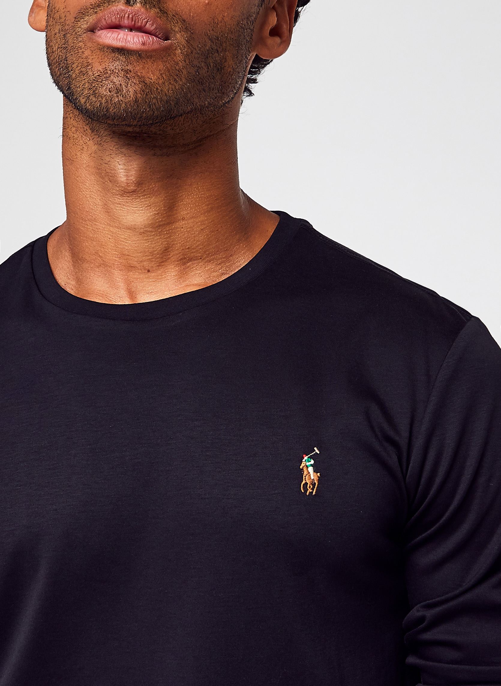 Tee-shirts T-Shirt Coupe Ajustée En Coton Doux 7107 homme noir Polo Ralph Lauren Tee-shirts T-Shirt Coupe Ajustée En Coton Doux 7107 homme noir POLO BLACK