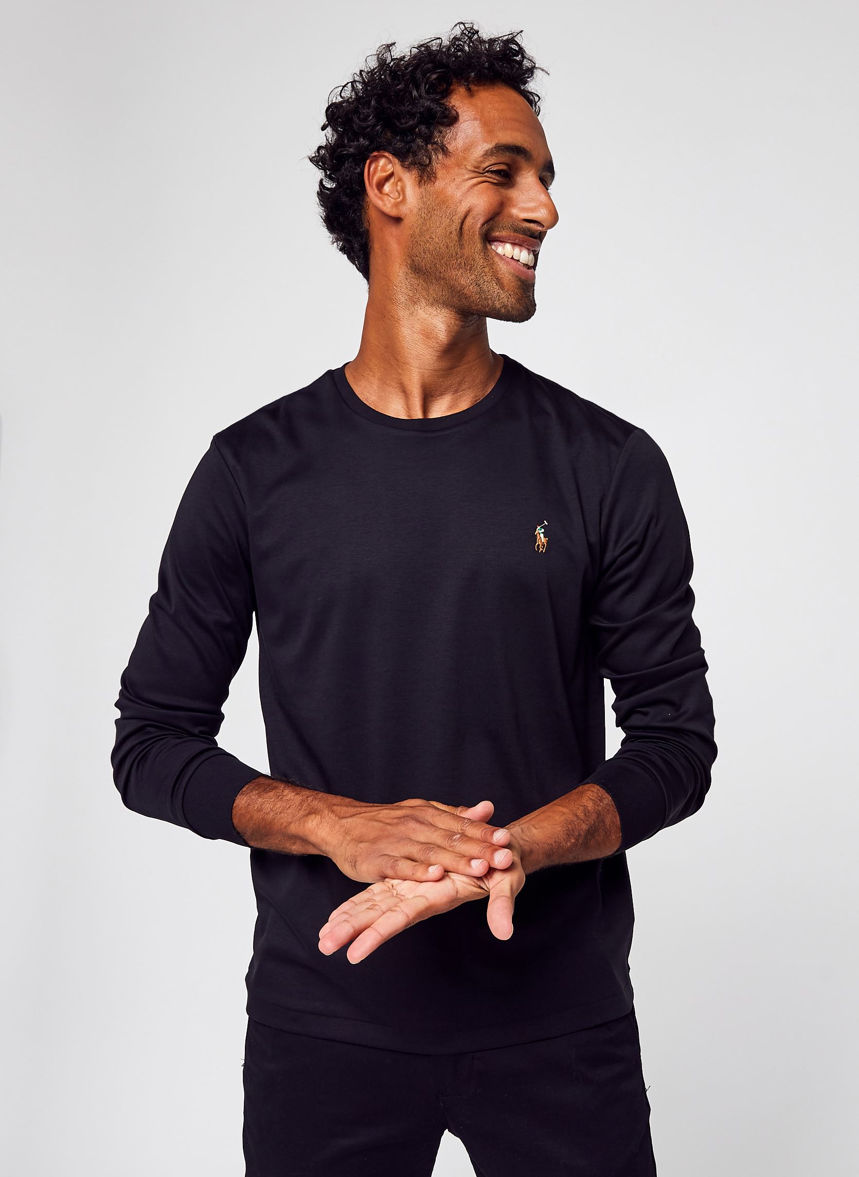 T shirt Polo Ralph Lauren T SHIRT AJUSTE EN PIMA COTON EU - vue 3