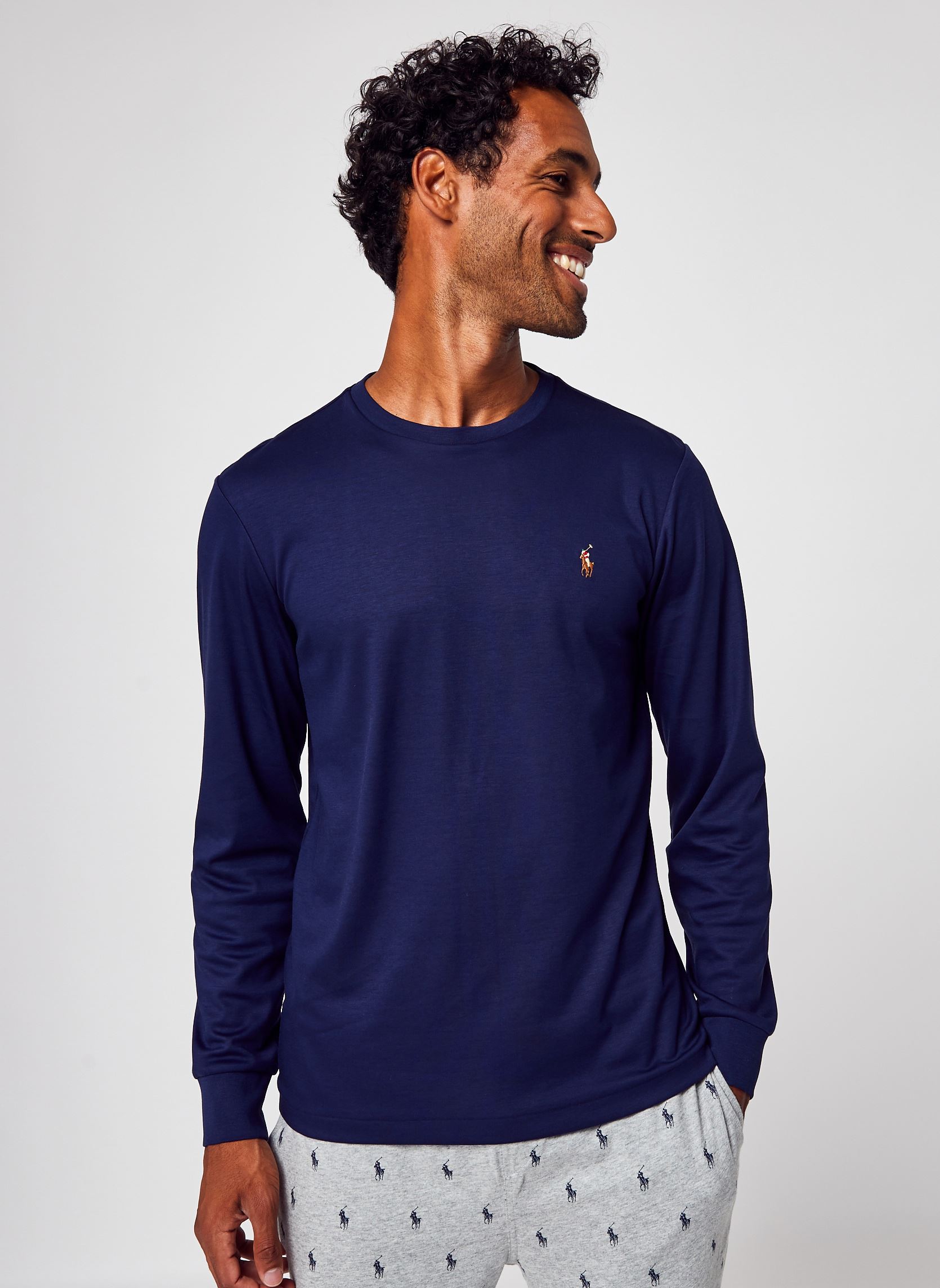 T-Shirts T-Shirt Coupe Ajustée En Coton Doux 7107 herren blau Polo Ralph Lauren T-Shirts T-Shirt Coupe Ajustée En Coton Doux 7107 herren blau FRENCH NAVY